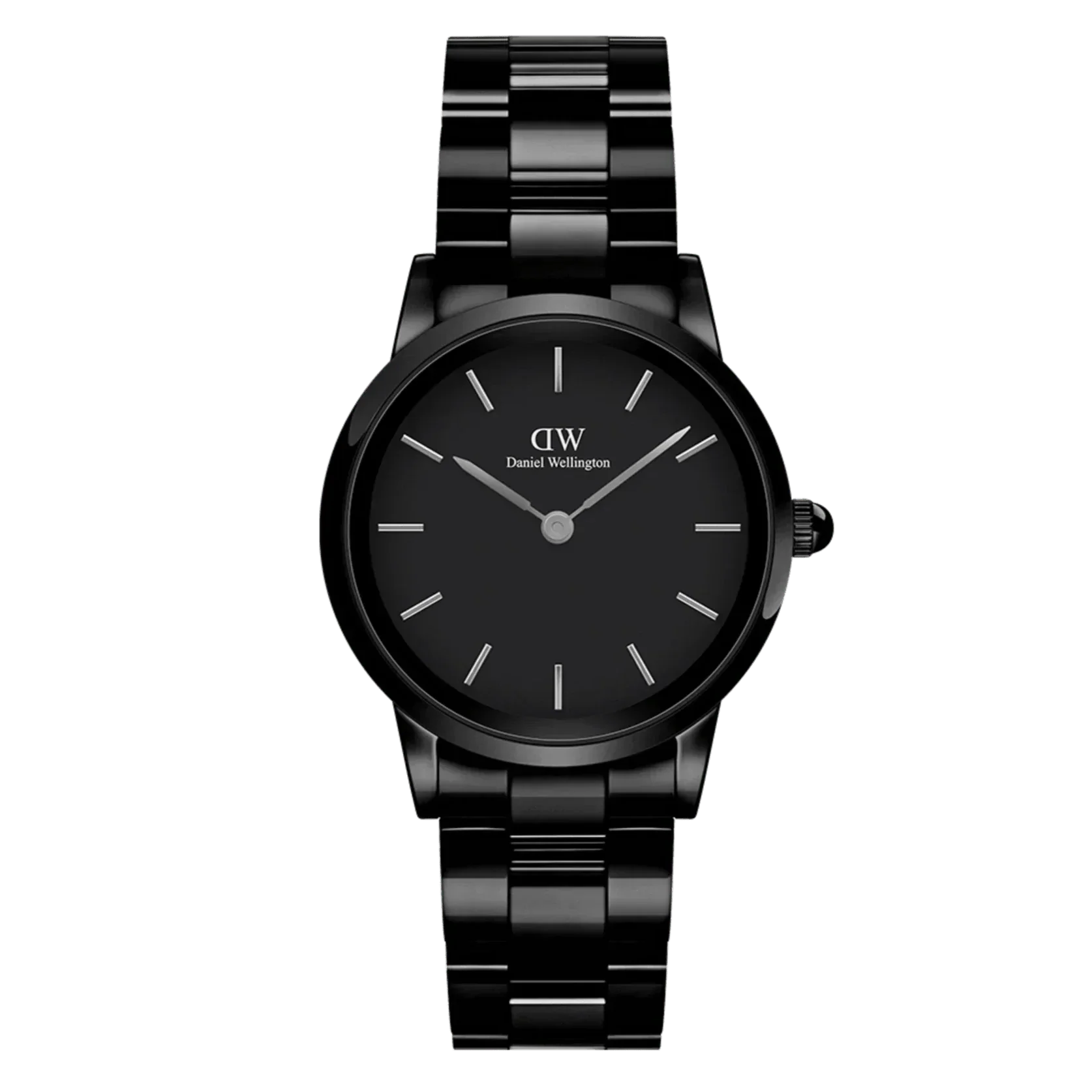 Daniel Wellington ladies Black Iconic Link Ceramic Watch DW00100414