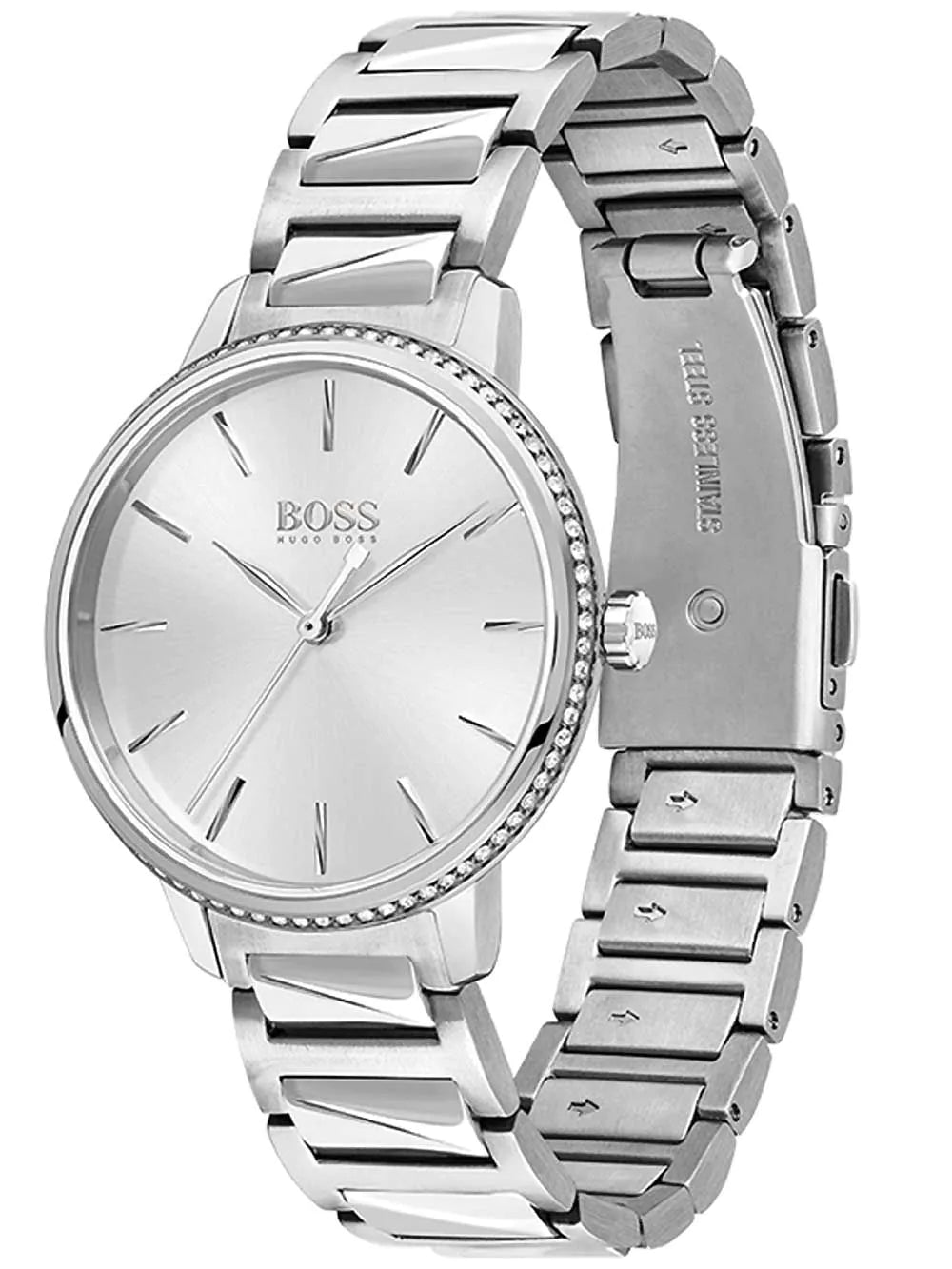 Hugo Boss Women's 1502539 Signature Silver-Tone Stainless Steel Watch