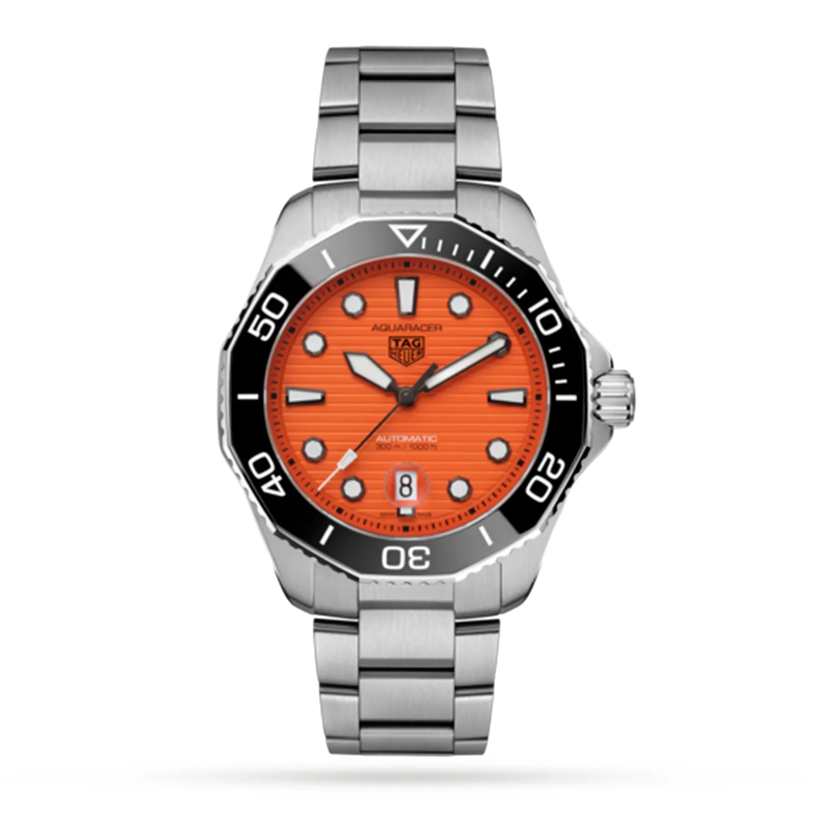 Tag Heuer Aquaracer Professional 300 43mm Orange Diver Mens Watch