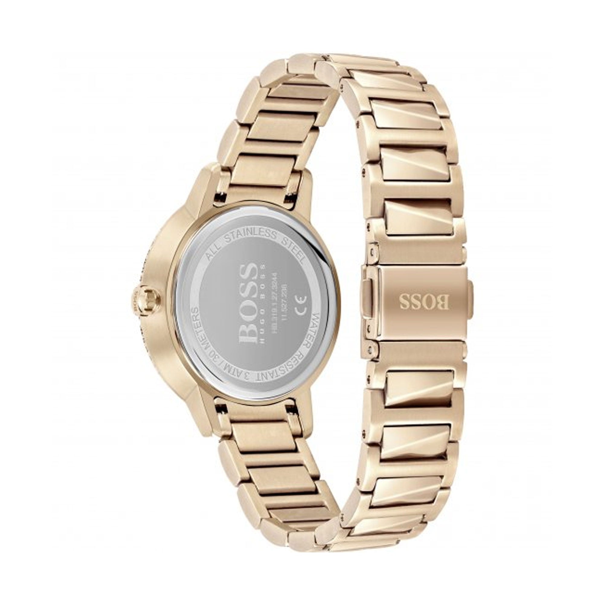 Hugo Boss Women's 1502540 Signature Rose Gold-Tone Stainless Steel Watch