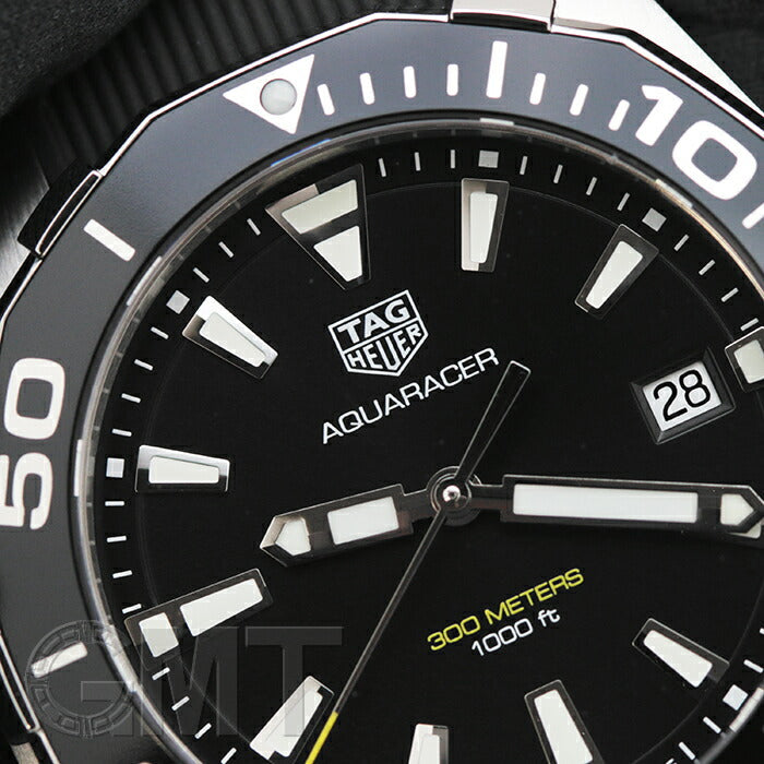 Tag Heuer Aquaracer Black Dial Black Rubber Strap Watch for Men - WAY111A.FT6151