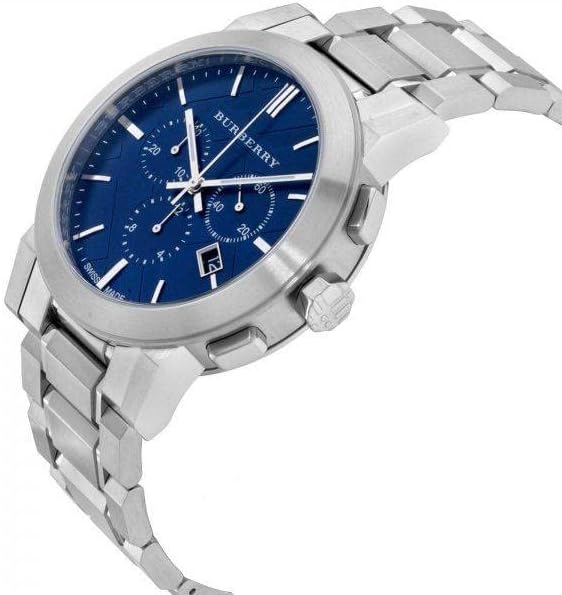 Burberry Men's Watch Chronograph The City 42mm Blue BU9363