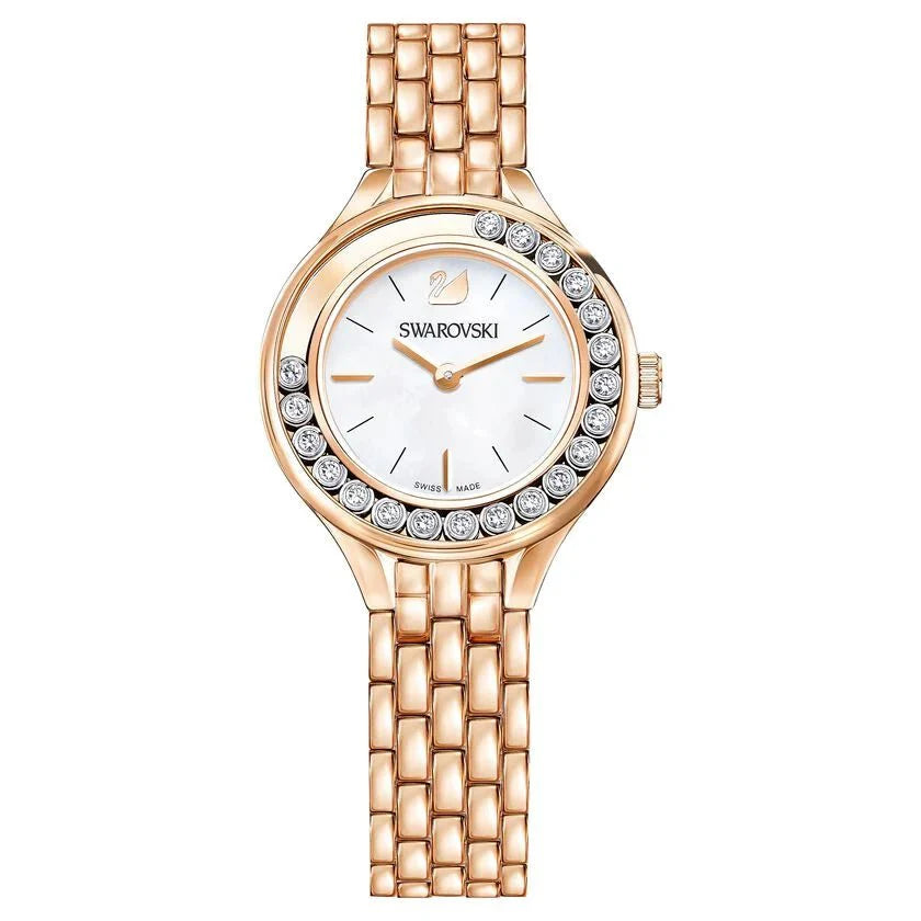 Swarovski Lovely Crystals Mini Ladies Rose Gold White Watch 5261496