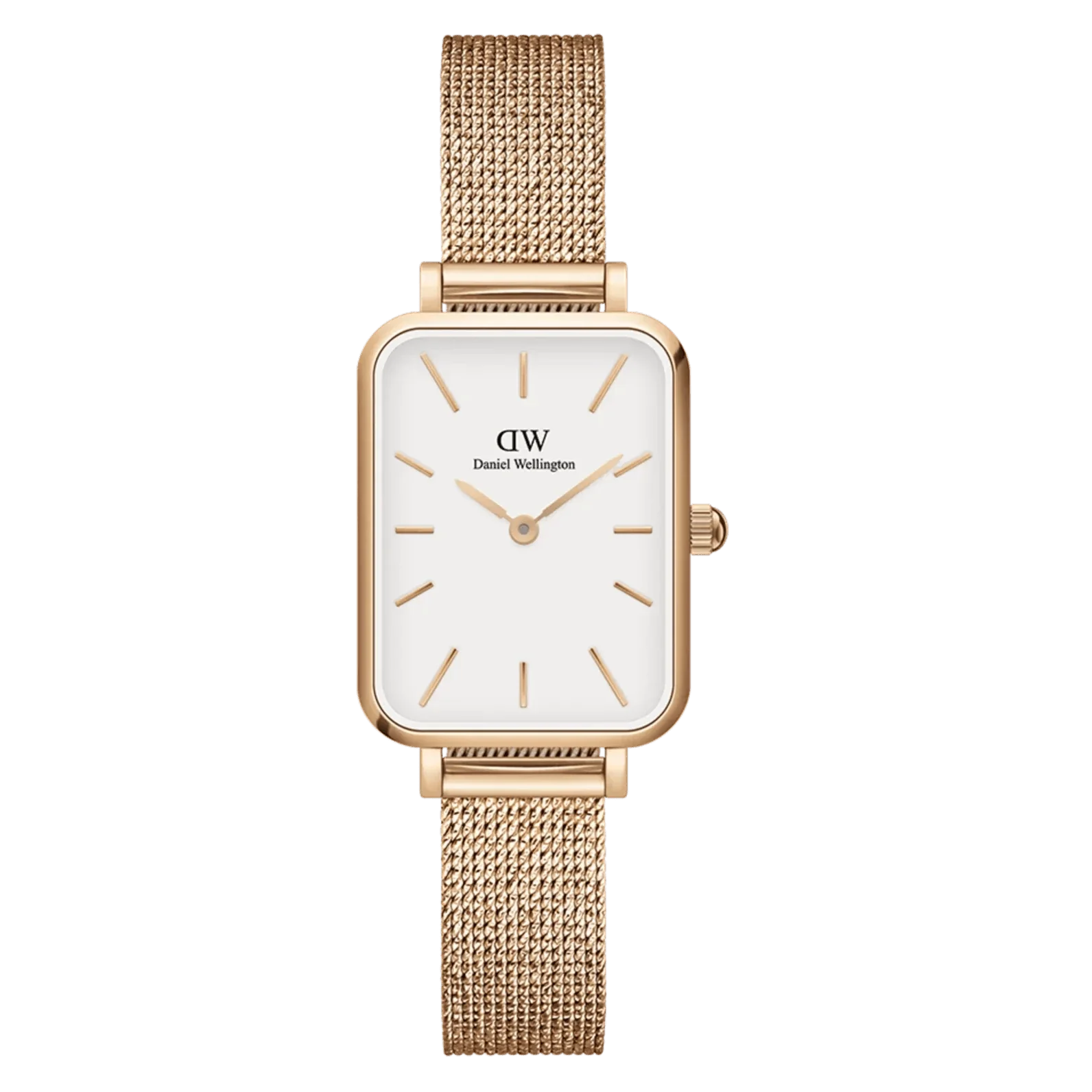 Daniel Wellington Ladies Rose Gold Quadro Watch DW00100431