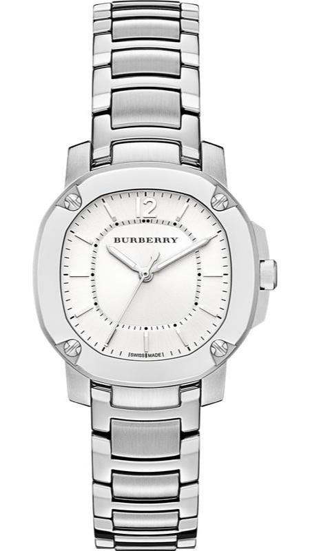 Burberry The Britain Silver Dial Silver Steel Strap Watch for Women - BBY1703