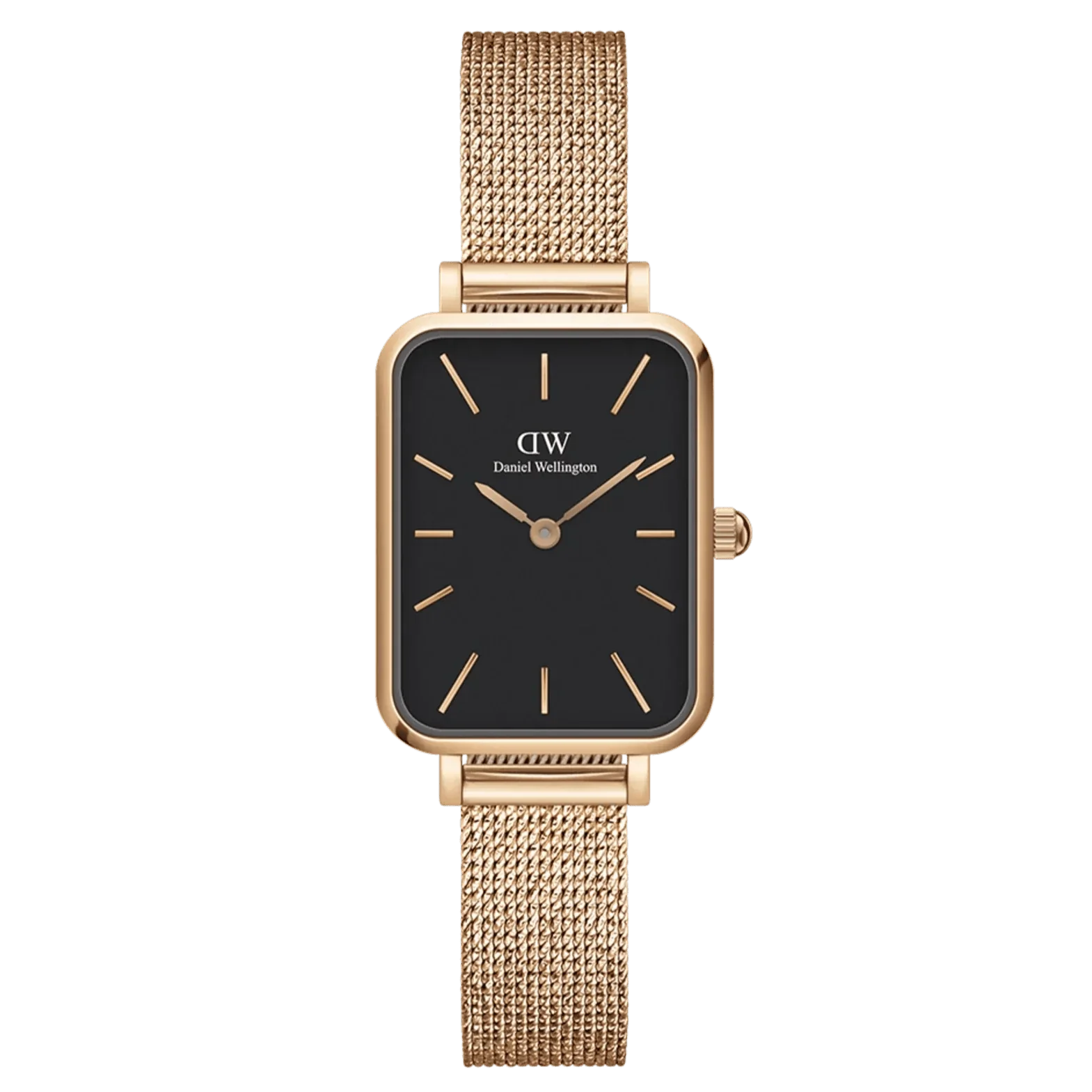 Daniel Wellington Ladies Rose Gold Quadro Watch DW00100432