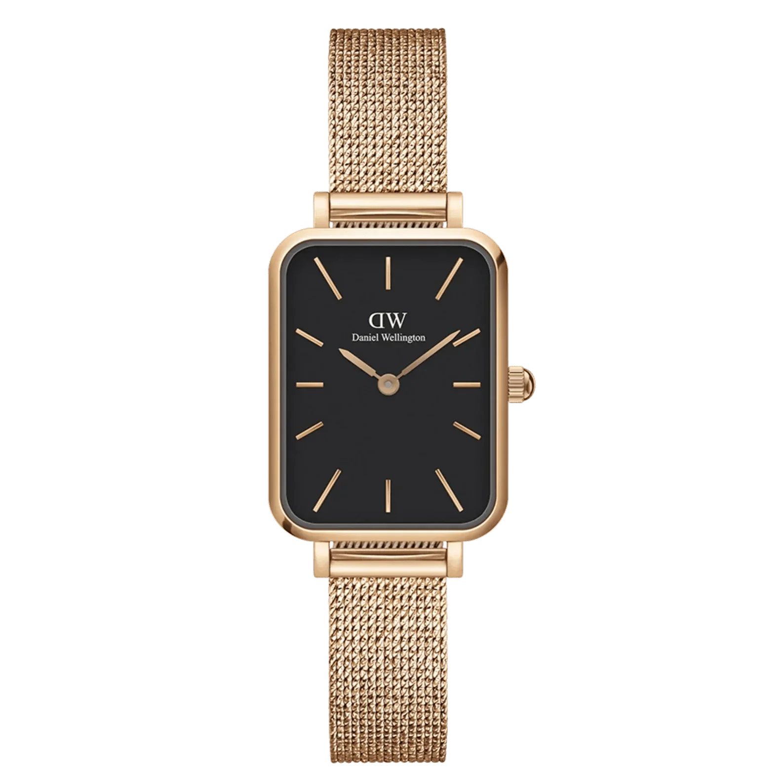 Daniel Wellington Ladies Rose Gold Quadro Watch DW00100437