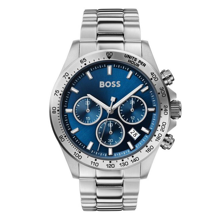 Hugo Boss Men's HB1513755 Hero Chronograph Blue Stainless Steel Watch