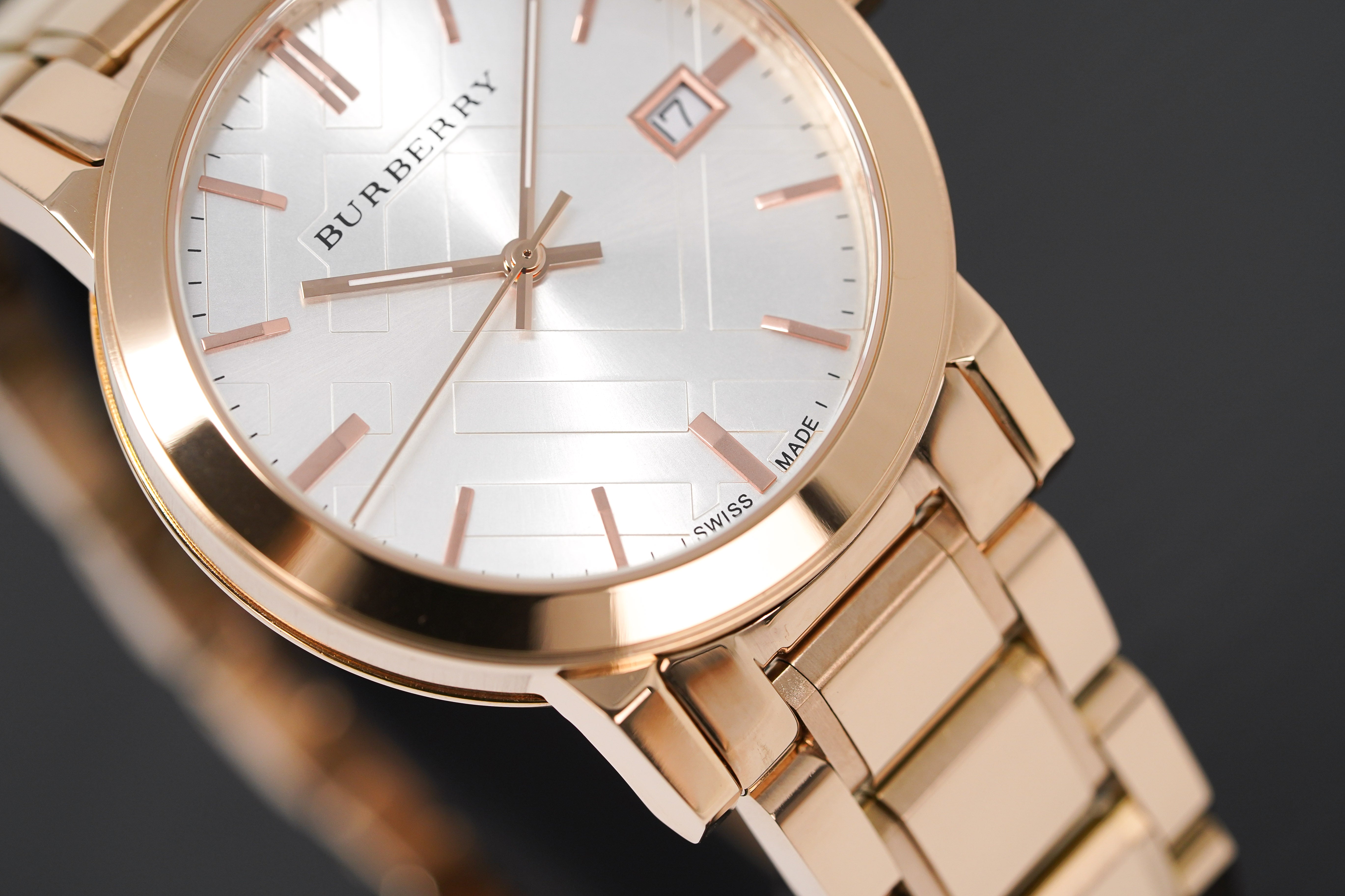 Burberry Unisex Watch The City Rose Gold 38mm BU9004