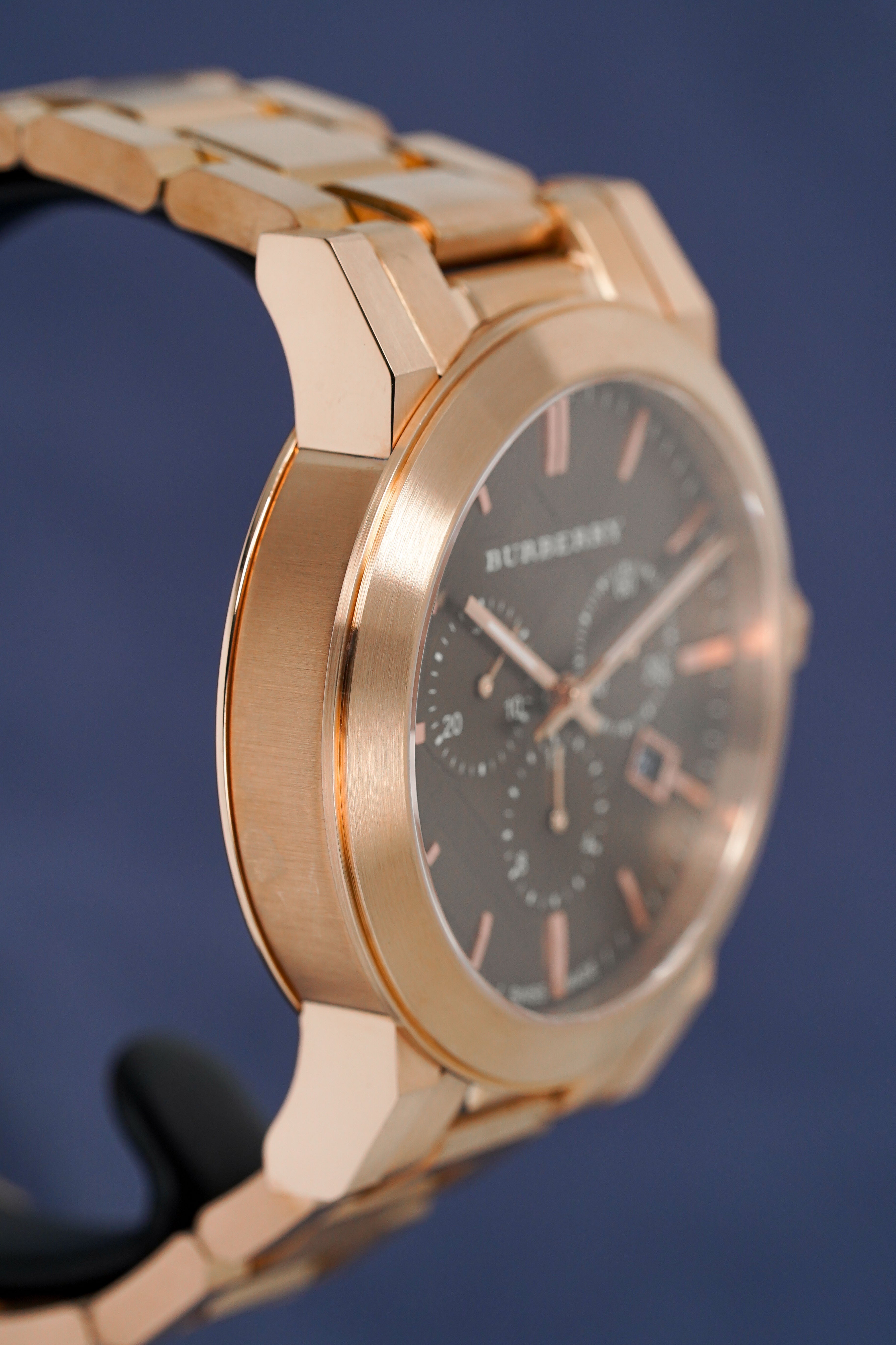 Burberry Men's Watch Chronograph The City 42mm Rose Gold BU9353