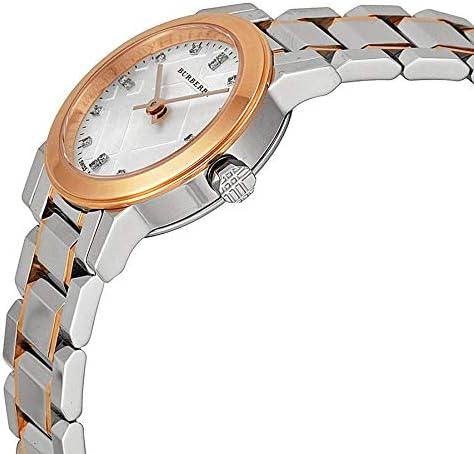 Burberry Ladies Watch The City Diamonds 26mm Two Tone Rose Gold BU9214