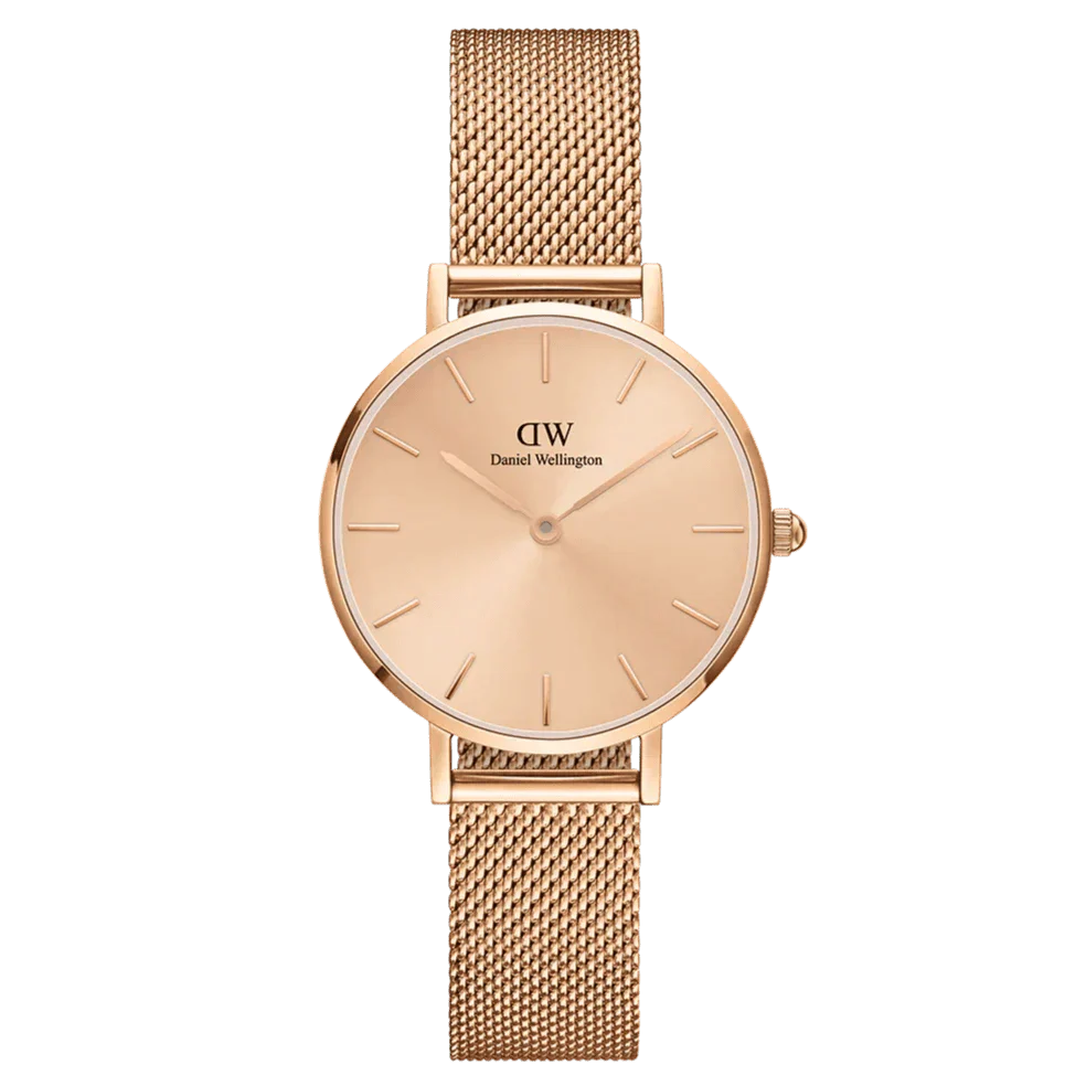 Daniel Wellington Ladies Rose Gold Petite Unitone Watch DW00100470