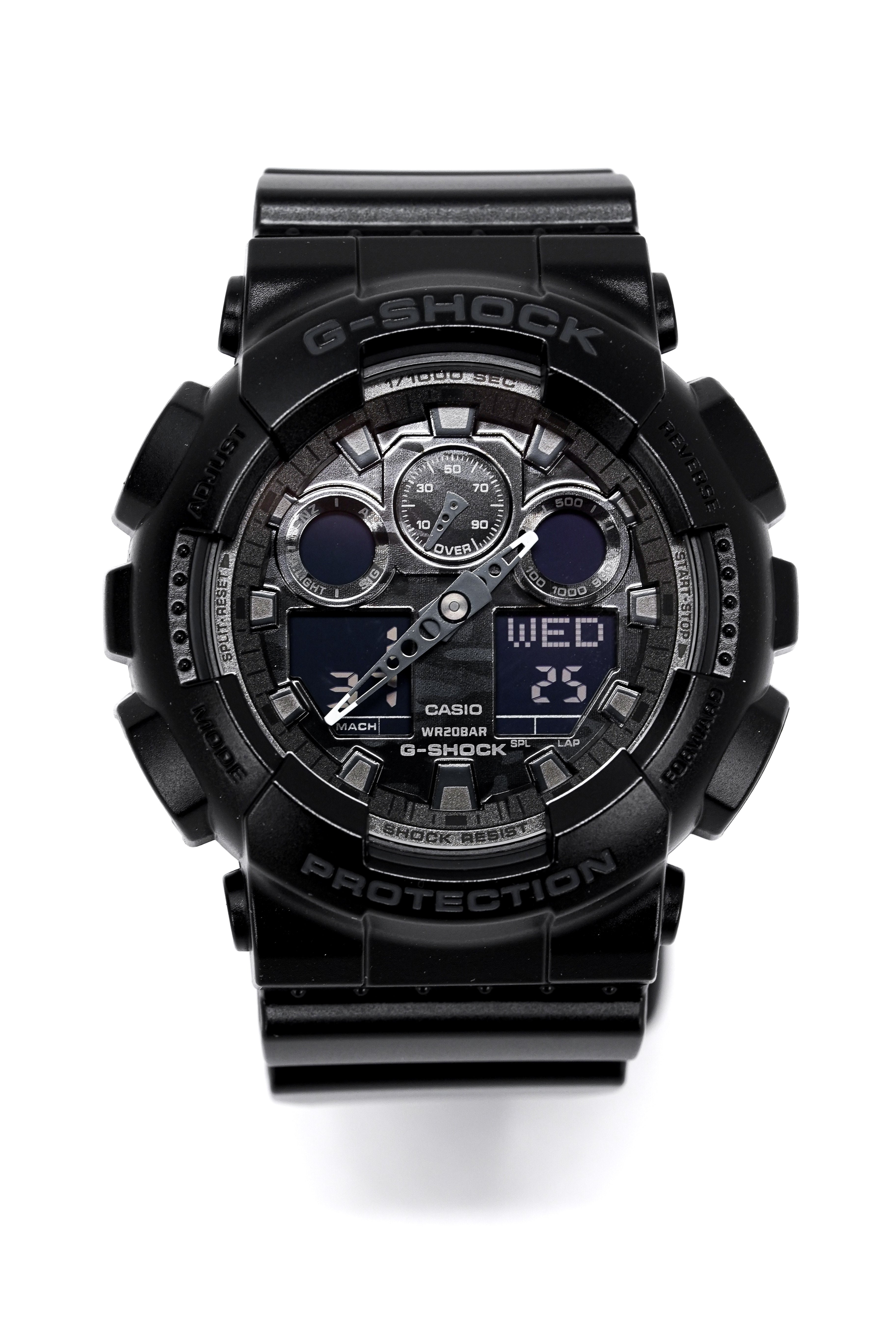 Casio G-Shock Watch Men's Black Camo GA-100CF-1ADR