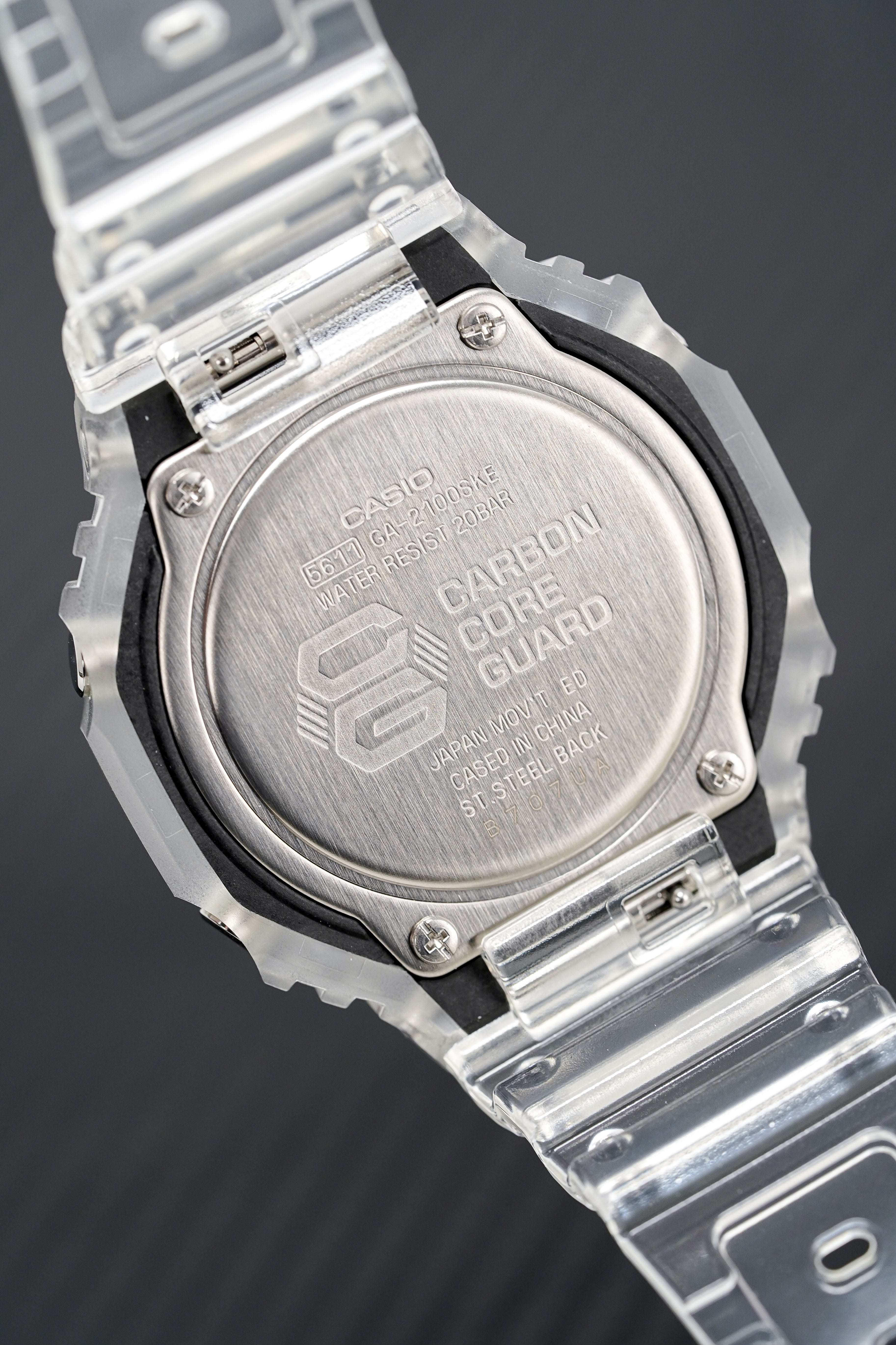 Casio G-Shock Watch Skeleton Series Clear White GA-2100SKE-7AER