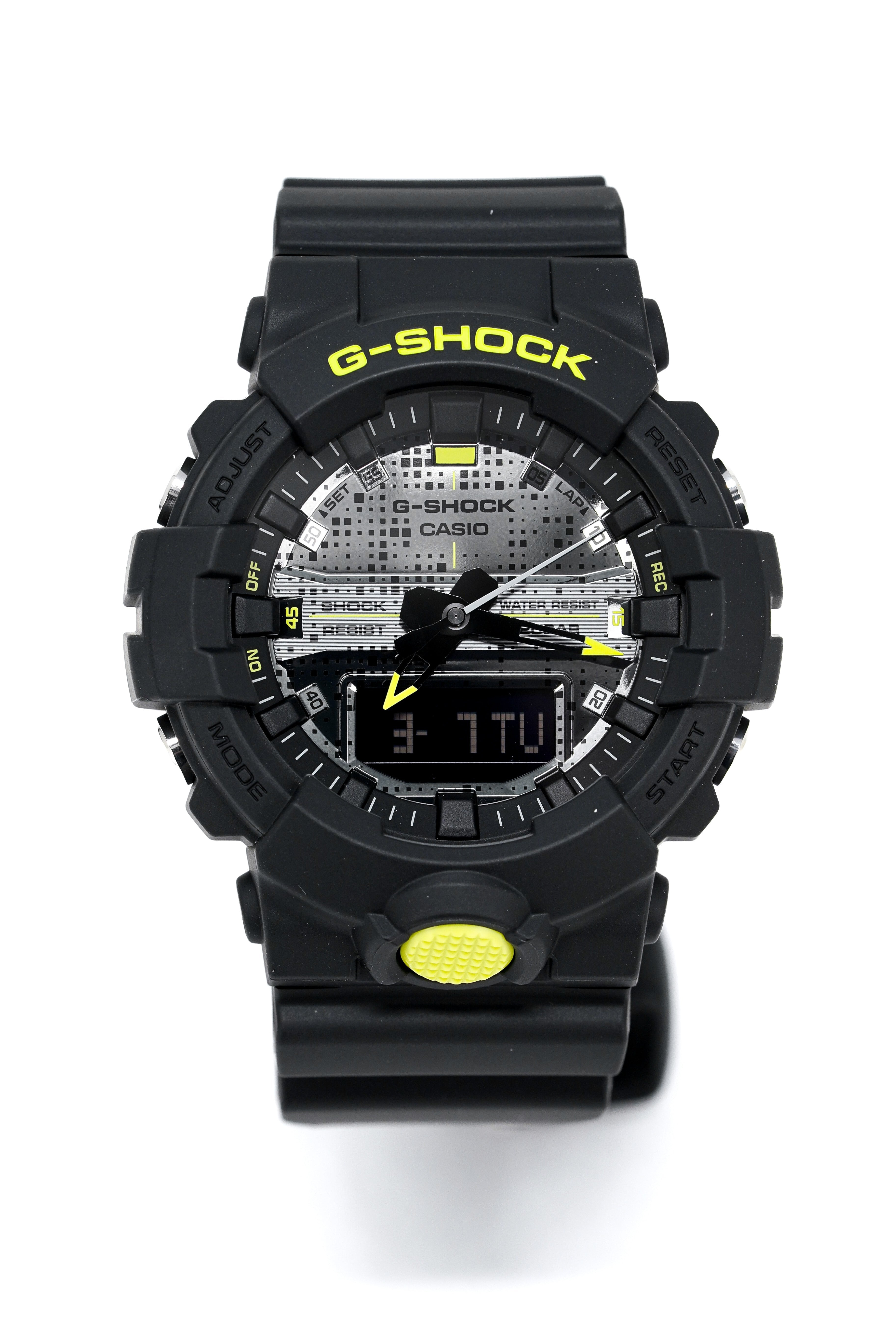 Casio G-Shock Watch Black/Neon Digital Camo GA-800DC-1ADR