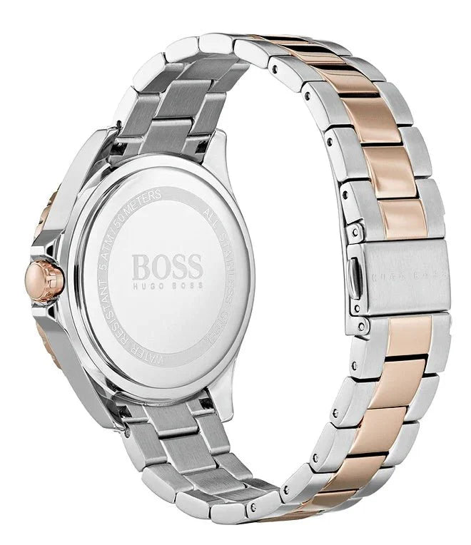 Hugo Boss Women's 1502446 Praise Two-Tone Stainless Steel Watch with Rose Gold Accents