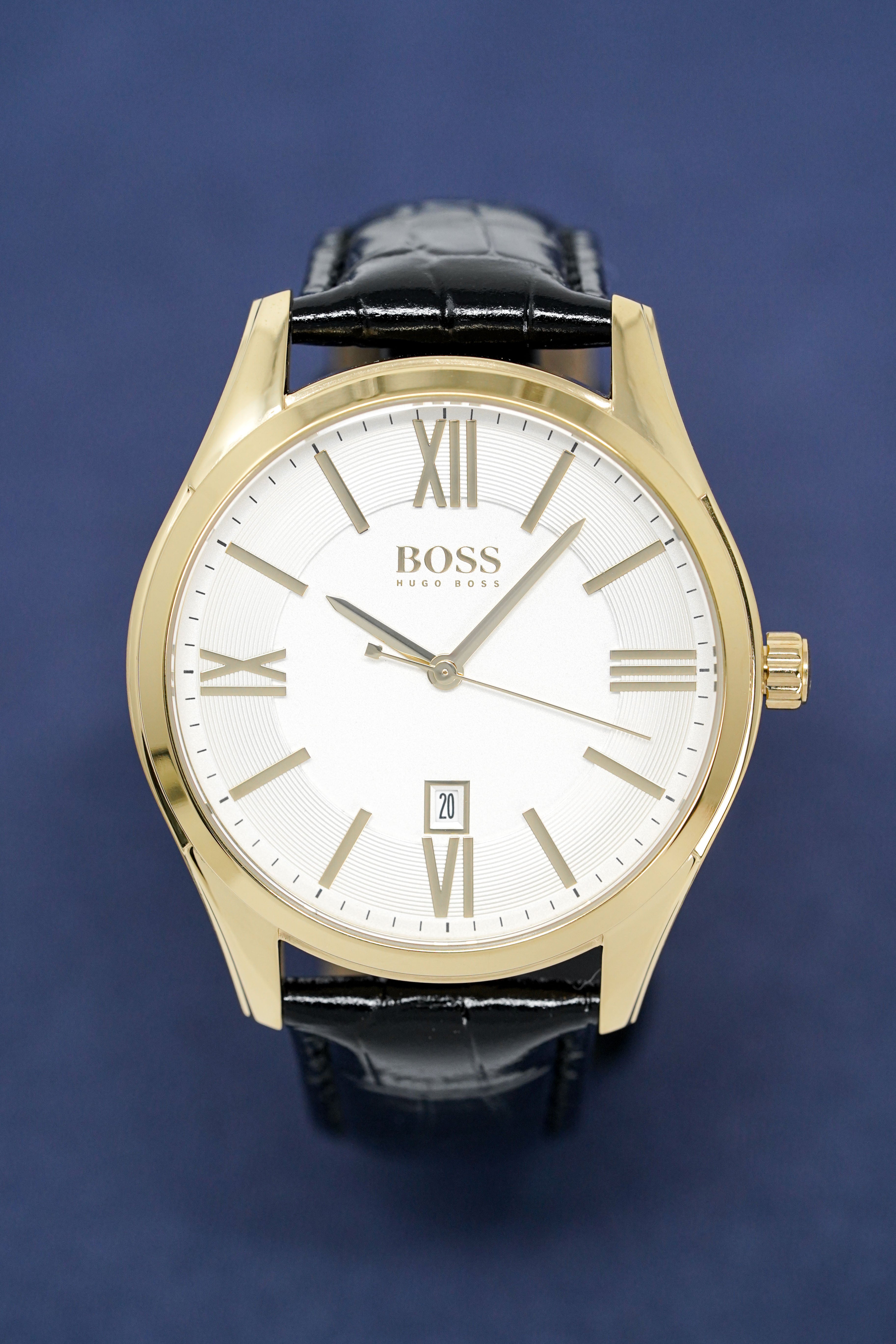 Hugo Boss Watch Classic Gold Plate White HB1513020