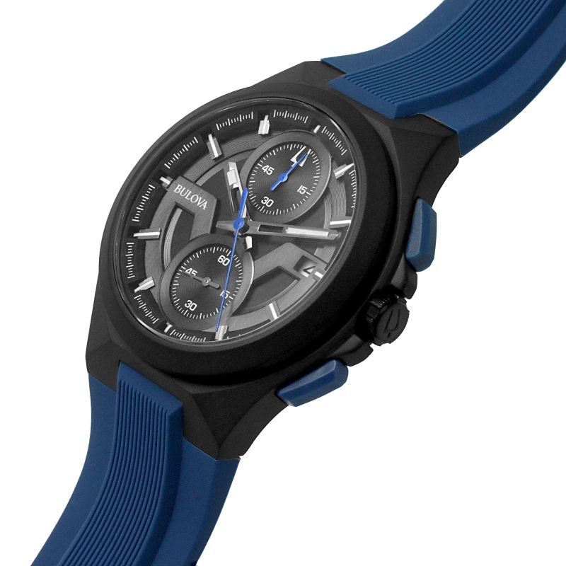 Gents Maquina Blue Strap Watch 98B380