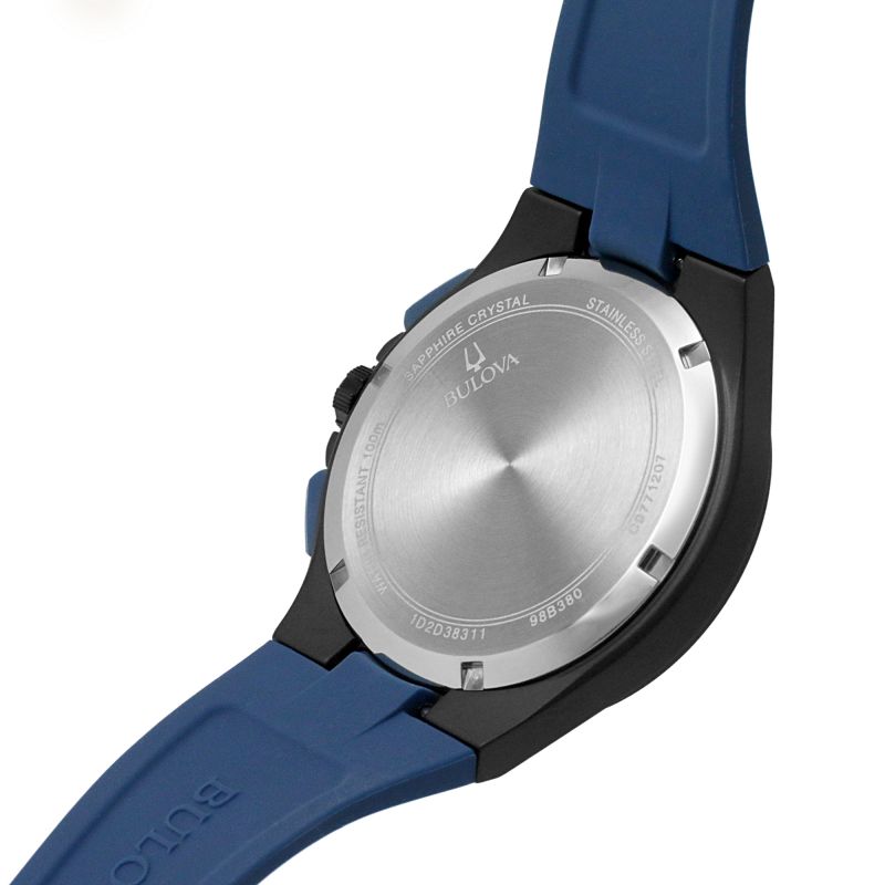 Gents Maquina Blue Strap Watch 98B380