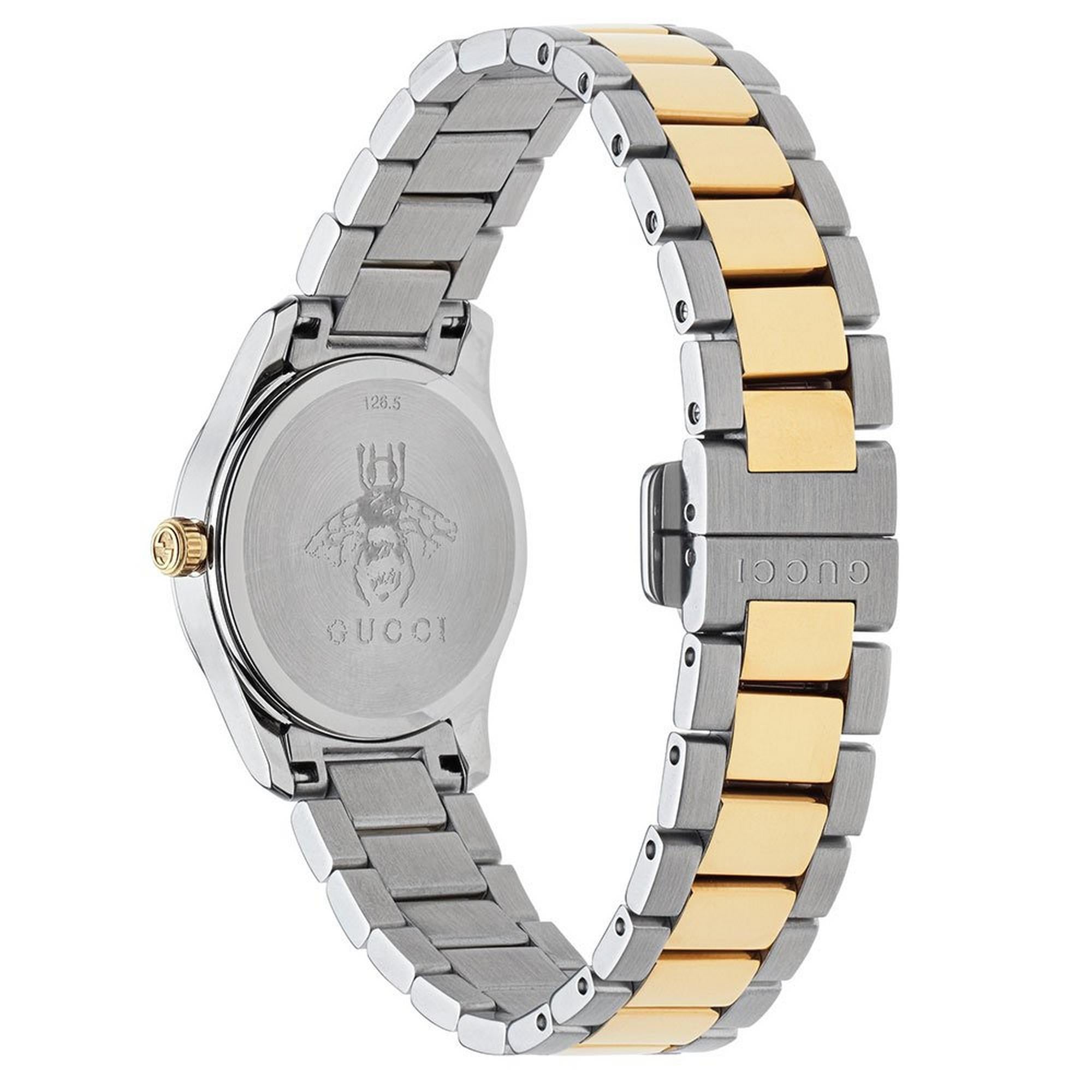 Gucci G-Timeless Mystic Cat Steel and Gold PVD Ladies Watch - YA126596