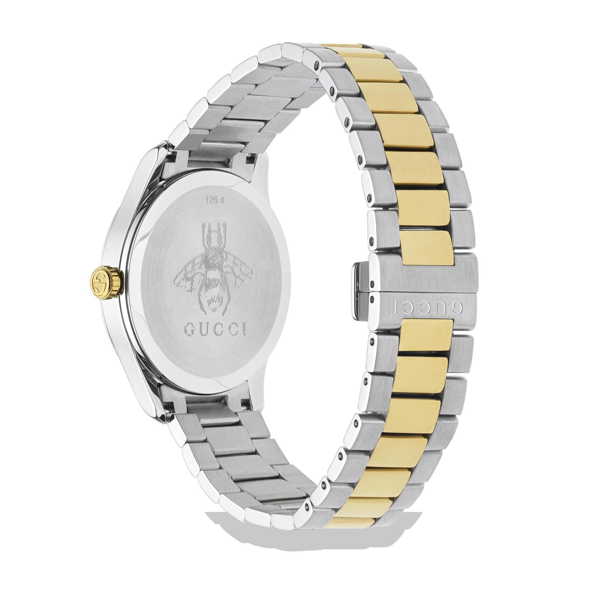 Gucci G-Timeless Snake Steel and Gold PVD Men's Watch - YA1264075