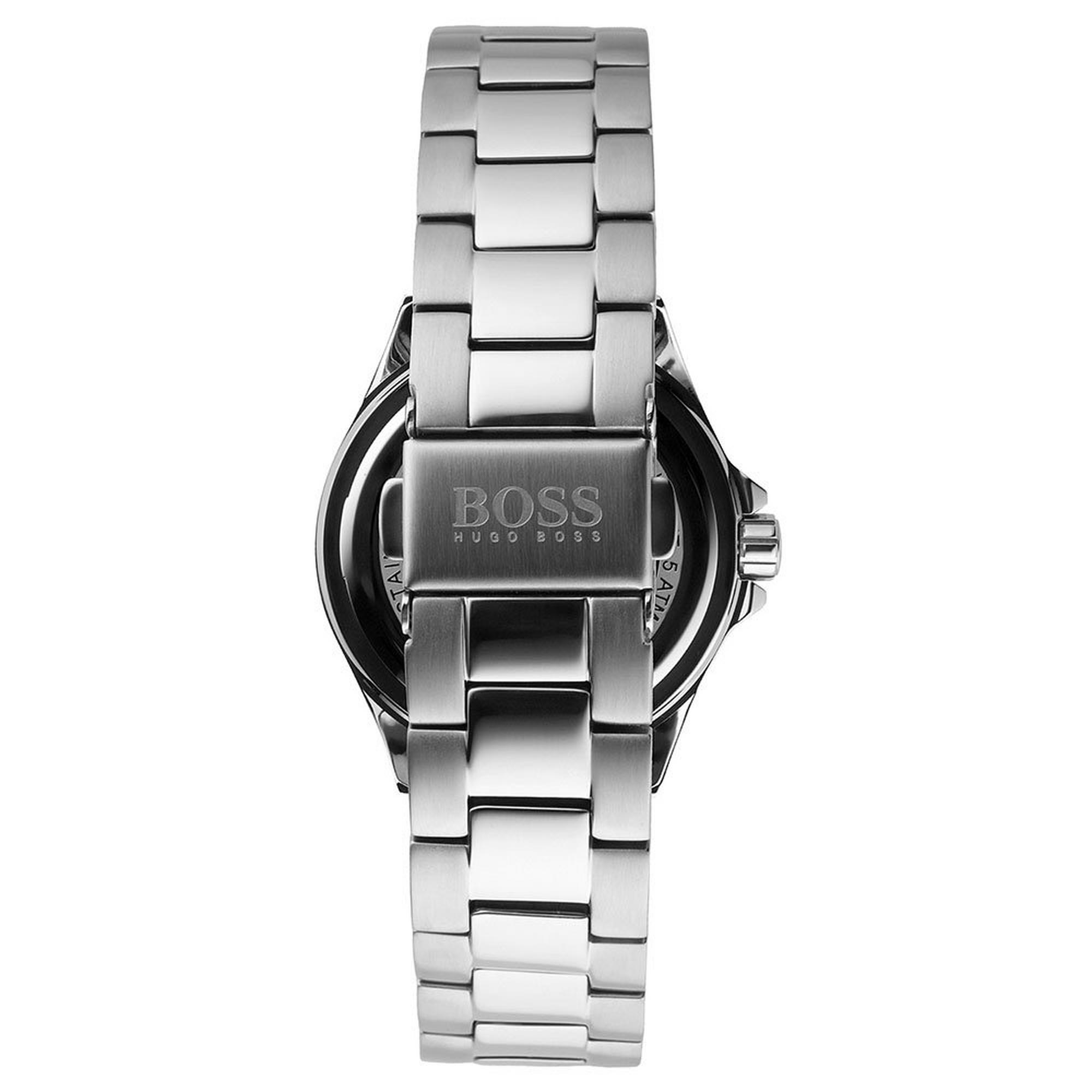 Hugo Boss Women's 1502444 Premiere Silver-Tone Stainless Steel Watch with Rose Gold Di