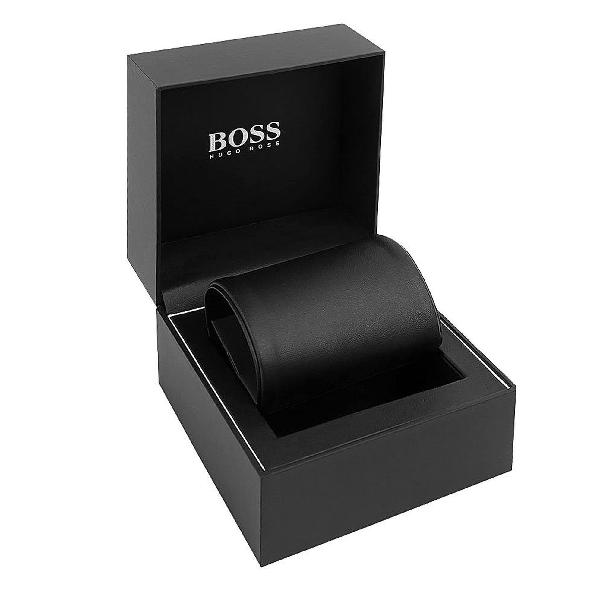 Hugo Boss Women's 1502444 Premiere Silver-Tone Stainless Steel Watch with Rose Gold Di