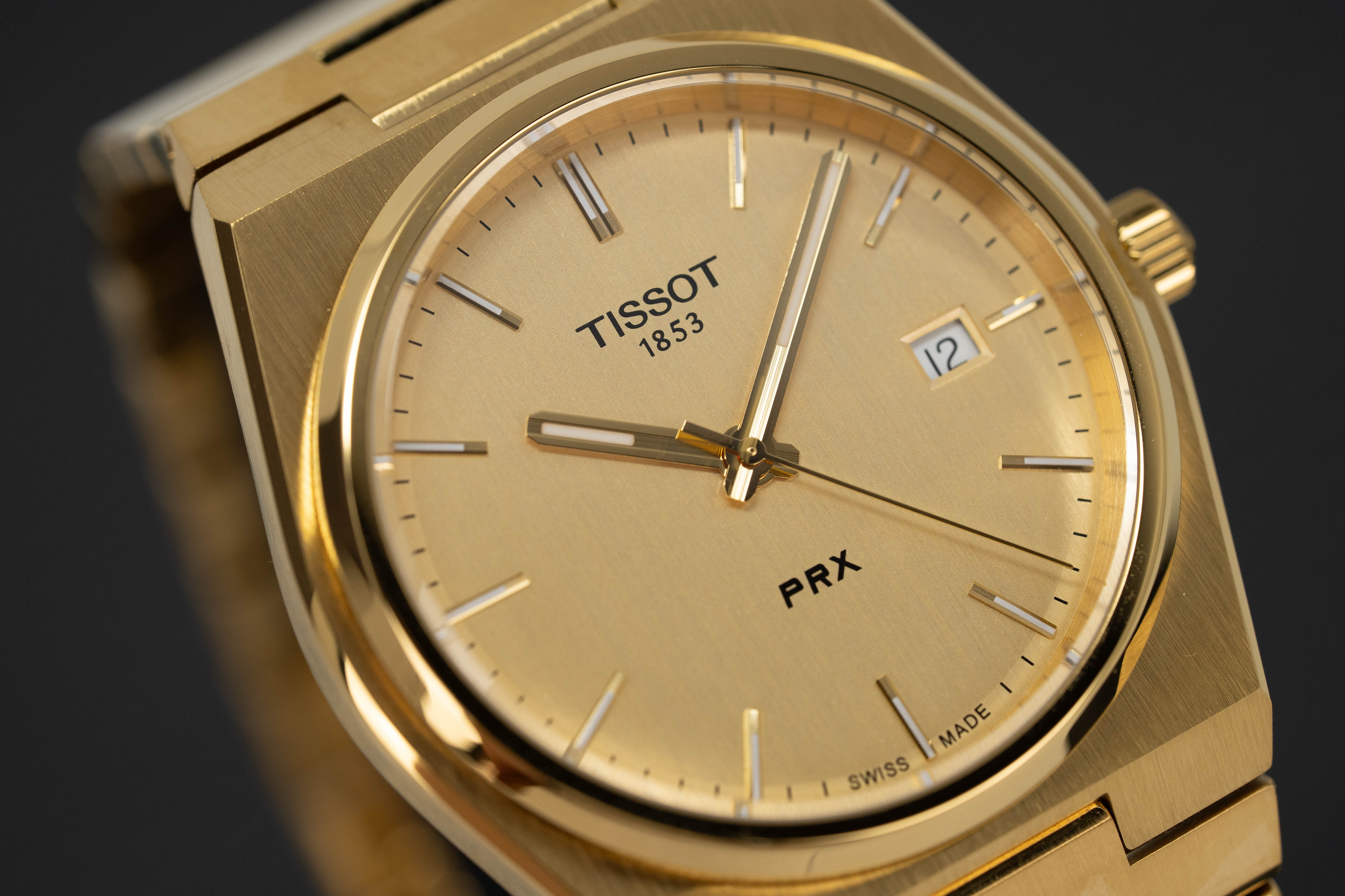 Tissot Prx Men's Gold Watch T1374103302100