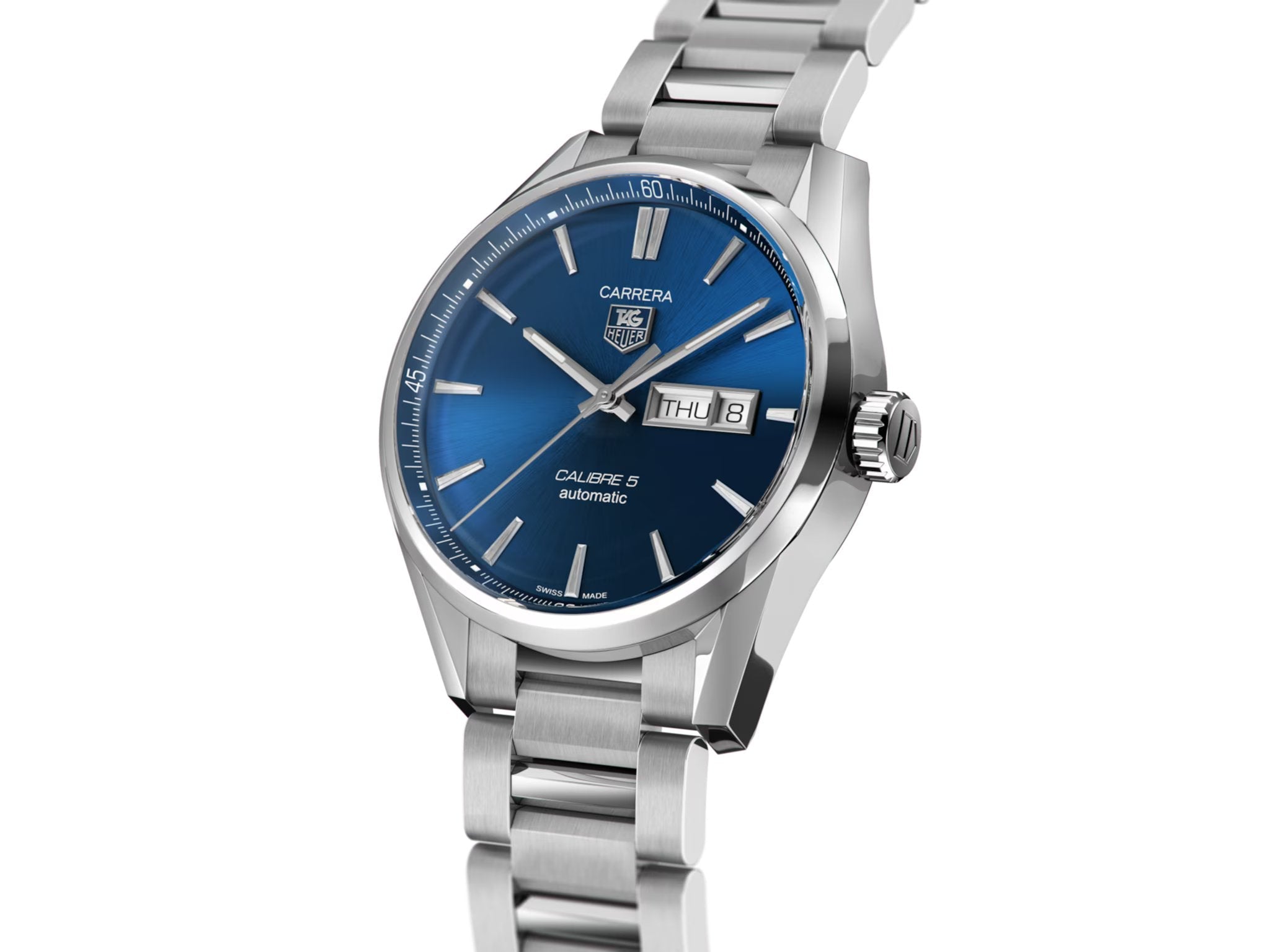 Carrera Calibre 5 Blue Steel Mens Watch WAR201E.BA0723