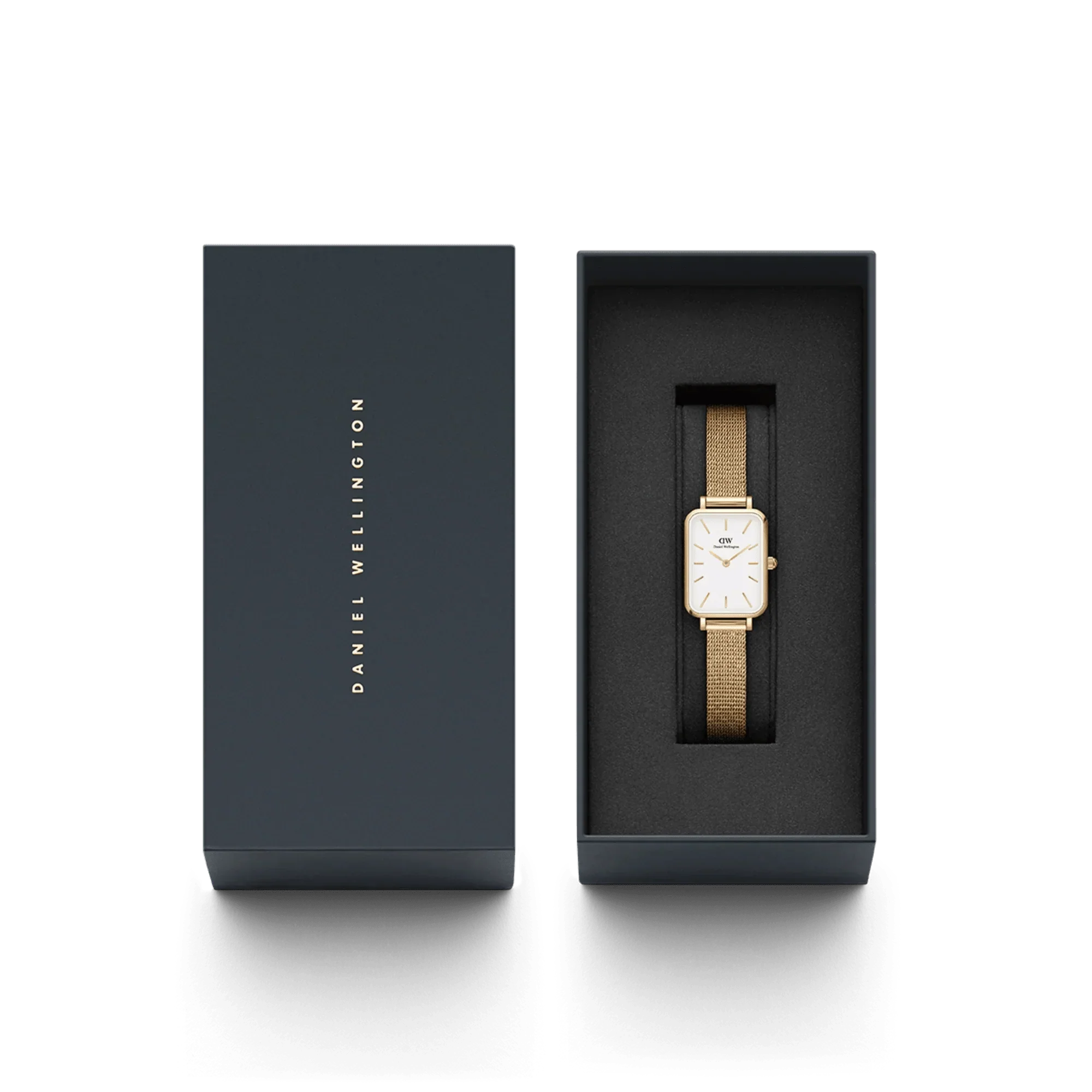 Daniel Wellington Quadro Pressed Evergold Ladies White Watch DW00100556