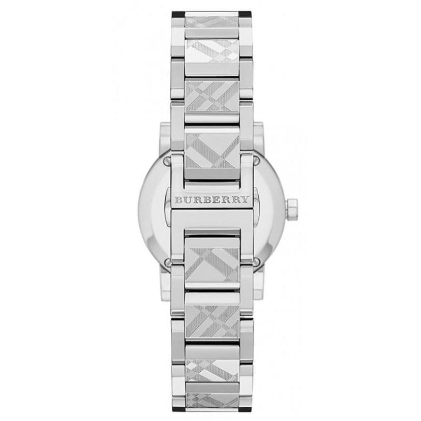 Burberry BU9233 Ladies The City Engraved Silver 26mm Watch