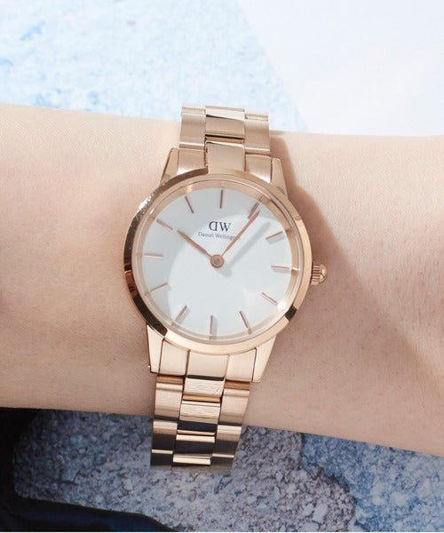 Daniel Wellington Iconic Link Ladies Rose Gold Watch DW00600213