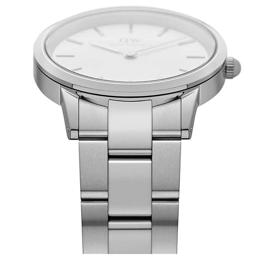 Daniel Wellington Iconic Link  Unisex Silver Watch DW00100203