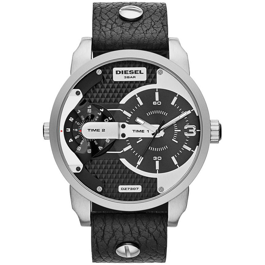 Diesel DZ7307 Men's Mini Daddy Silver Black Watch