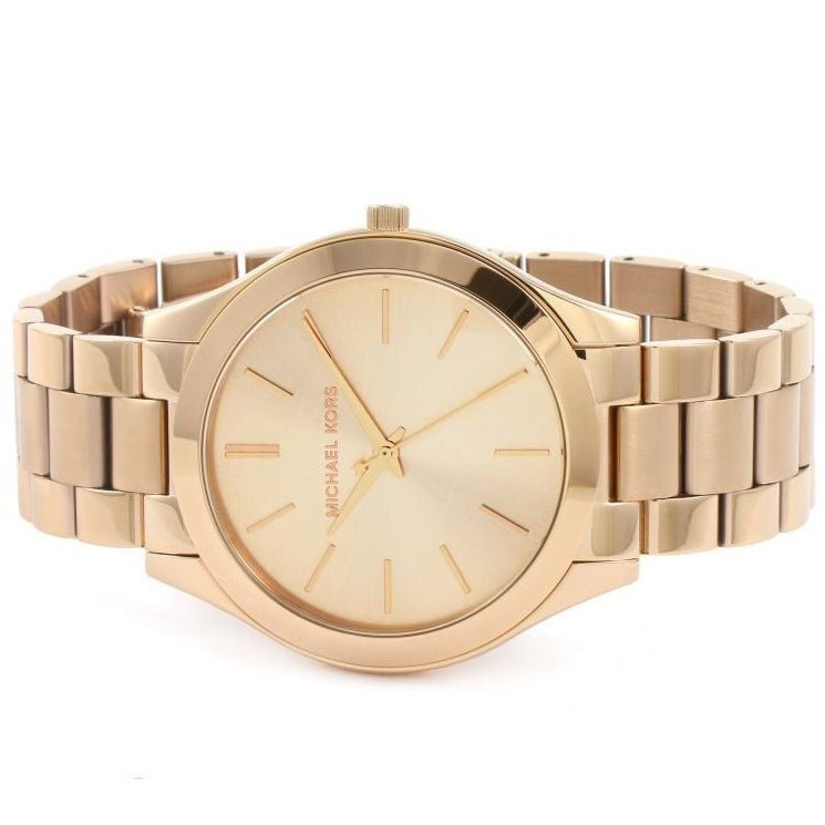 Michael Kors MK3197 Ladies Slim Runway Rose Gold Watch