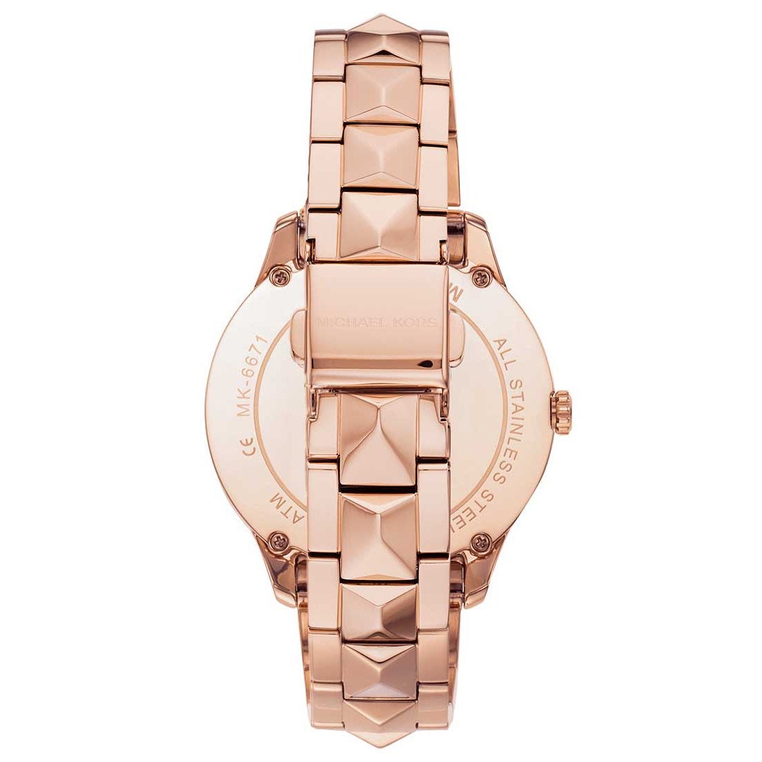 Michael Kors MK6671 Ladies Rose-Gold Runway Mercer