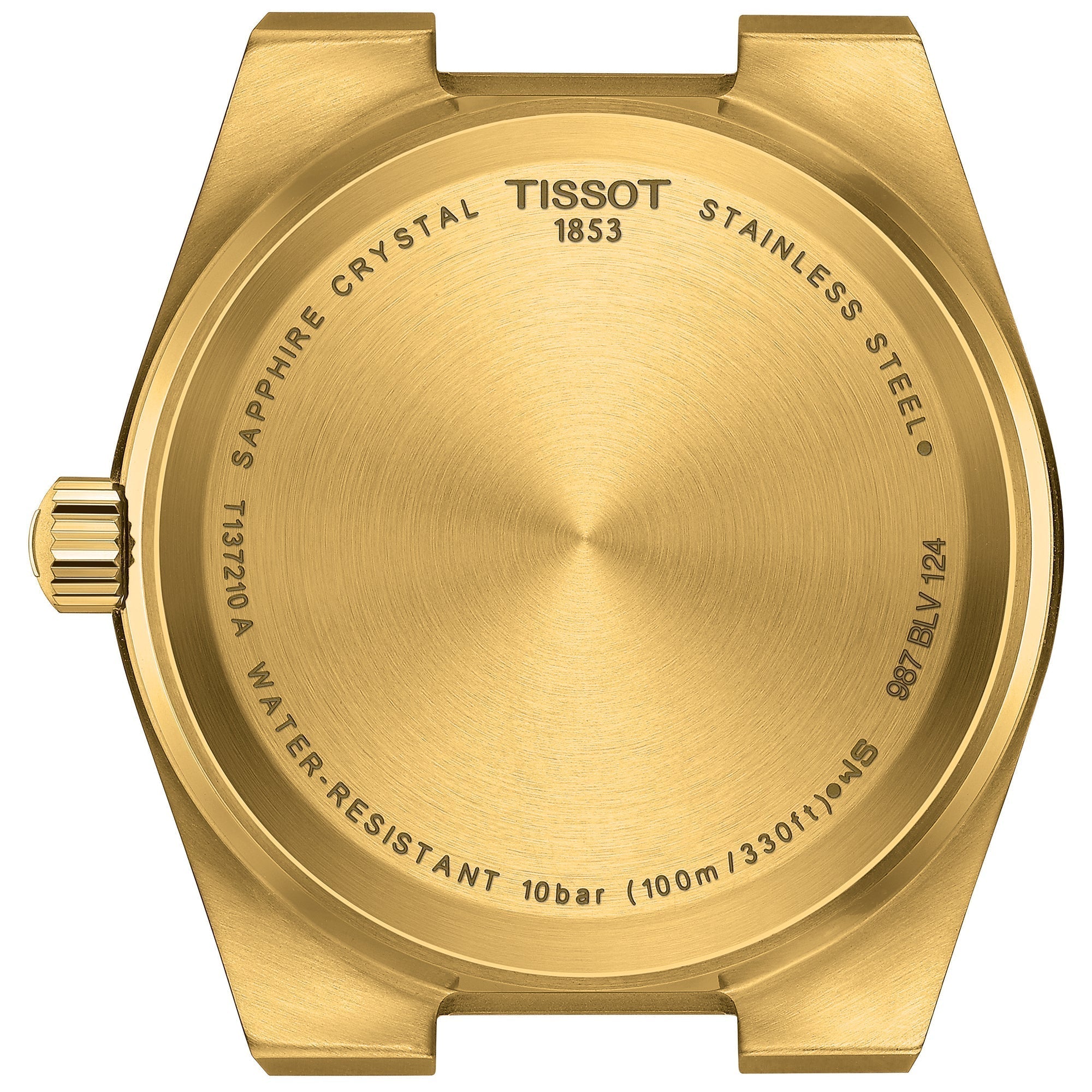 Tissot Prx 35Mm Unisex Gold Watch T1372103302100