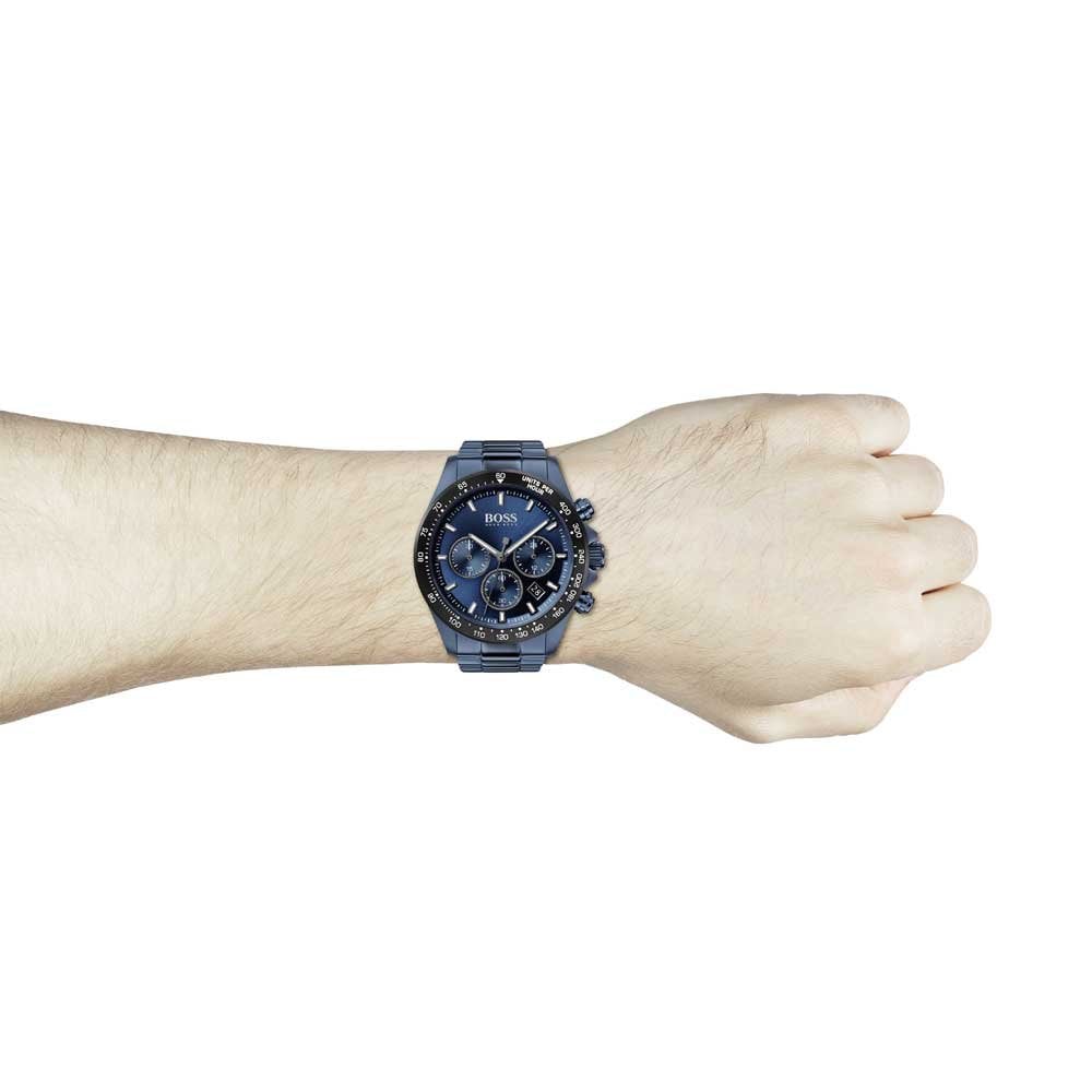 Hugo Boss Men's HB1513758 Hero Blue Steel Chronograph Watch