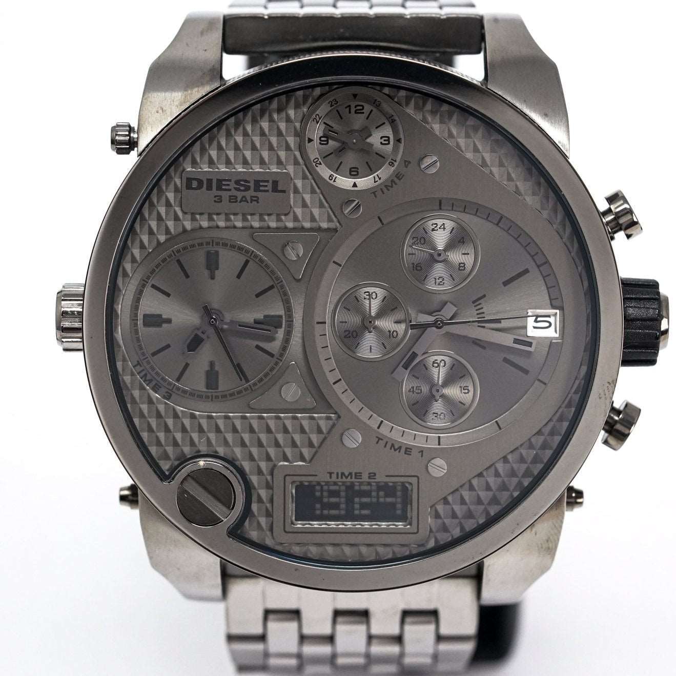 Diesel DZ7247 Men's Chronograph Big Daddy Gun Metal Watch