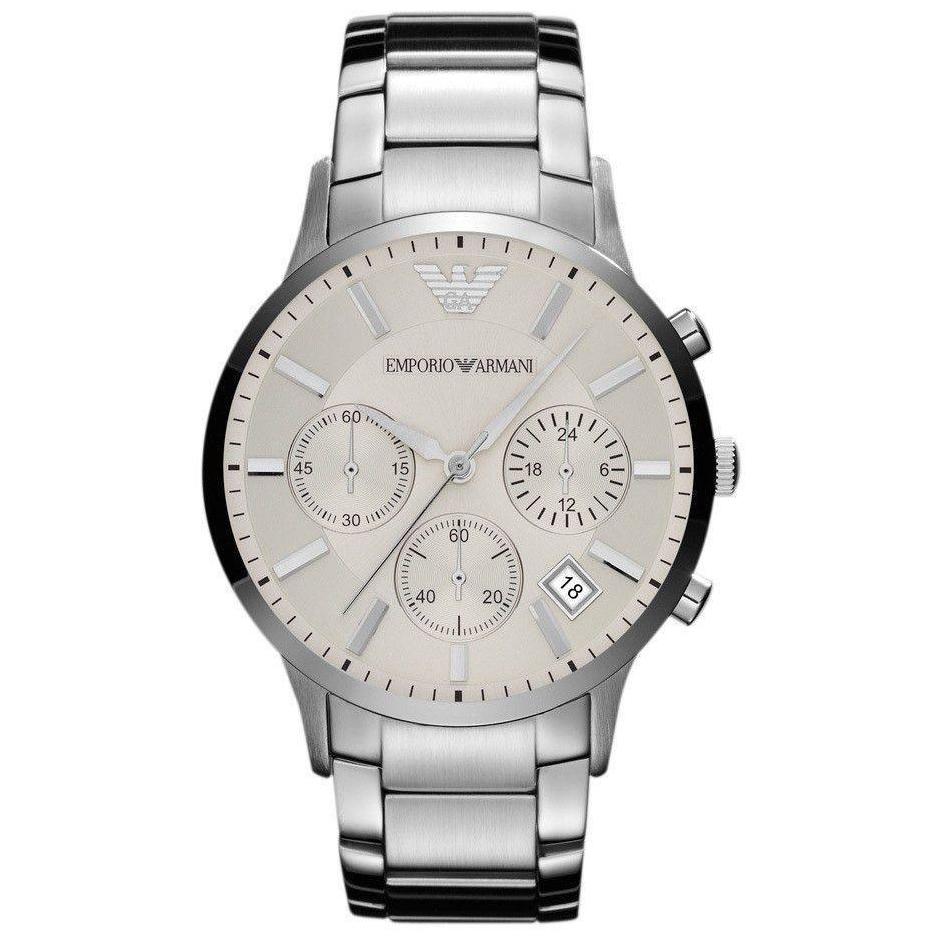 Emporio Armani AR2458 Men's Silver Chronograph Watch