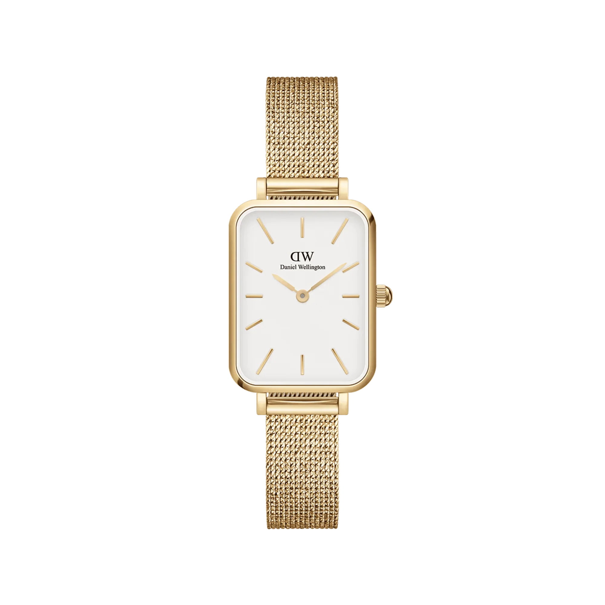 Daniel Wellington Quadro Pressed Evergold Ladies White Watch DW00100556