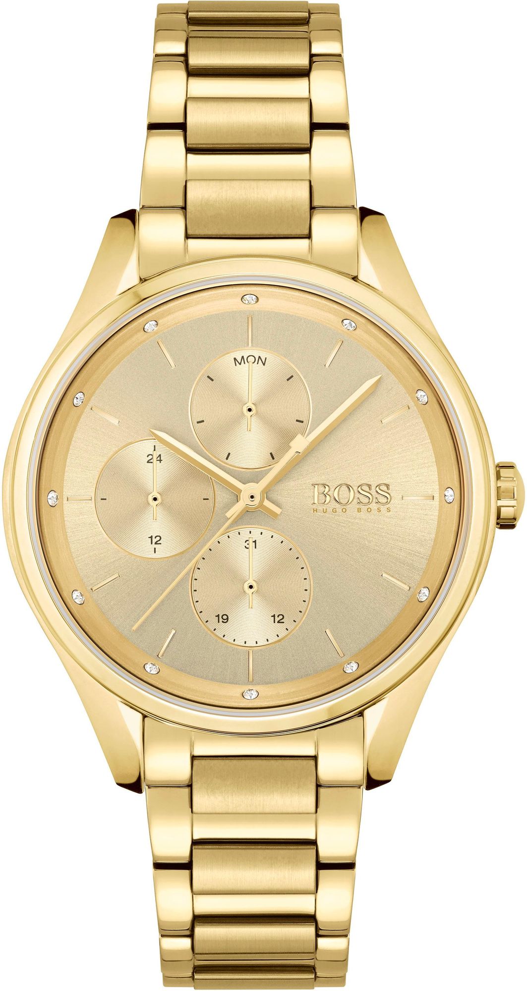 Hugo Boss Women's 1502584 Grand Course Quartz Gold-Tone Stainless Steel Watch