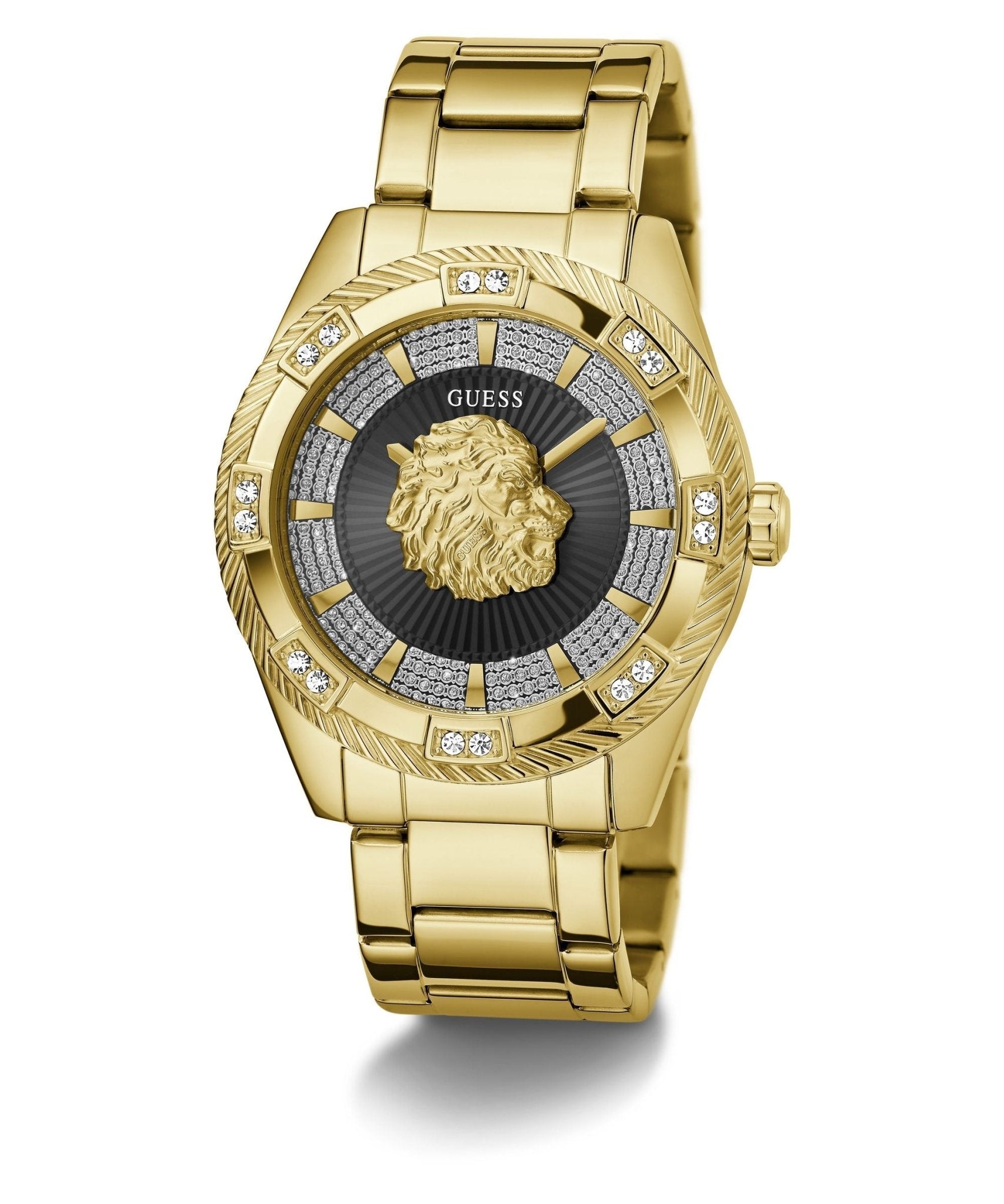 Guess Gents Beast Gold Tone Recycled Steel Watch GW0783G1