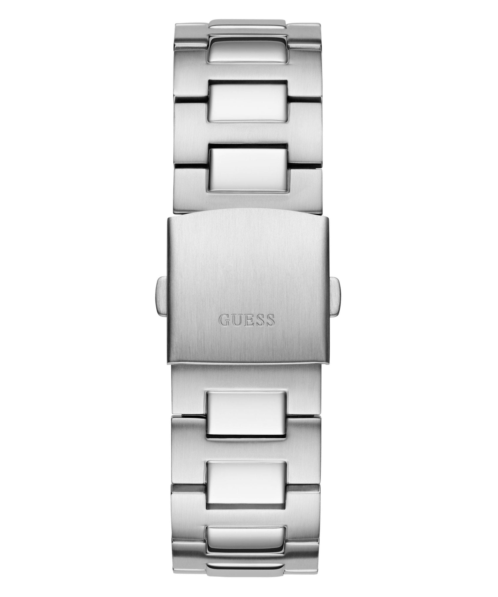 Guess Gents Dashboard Silver Tone Recycled Steel Watch GW0798G1