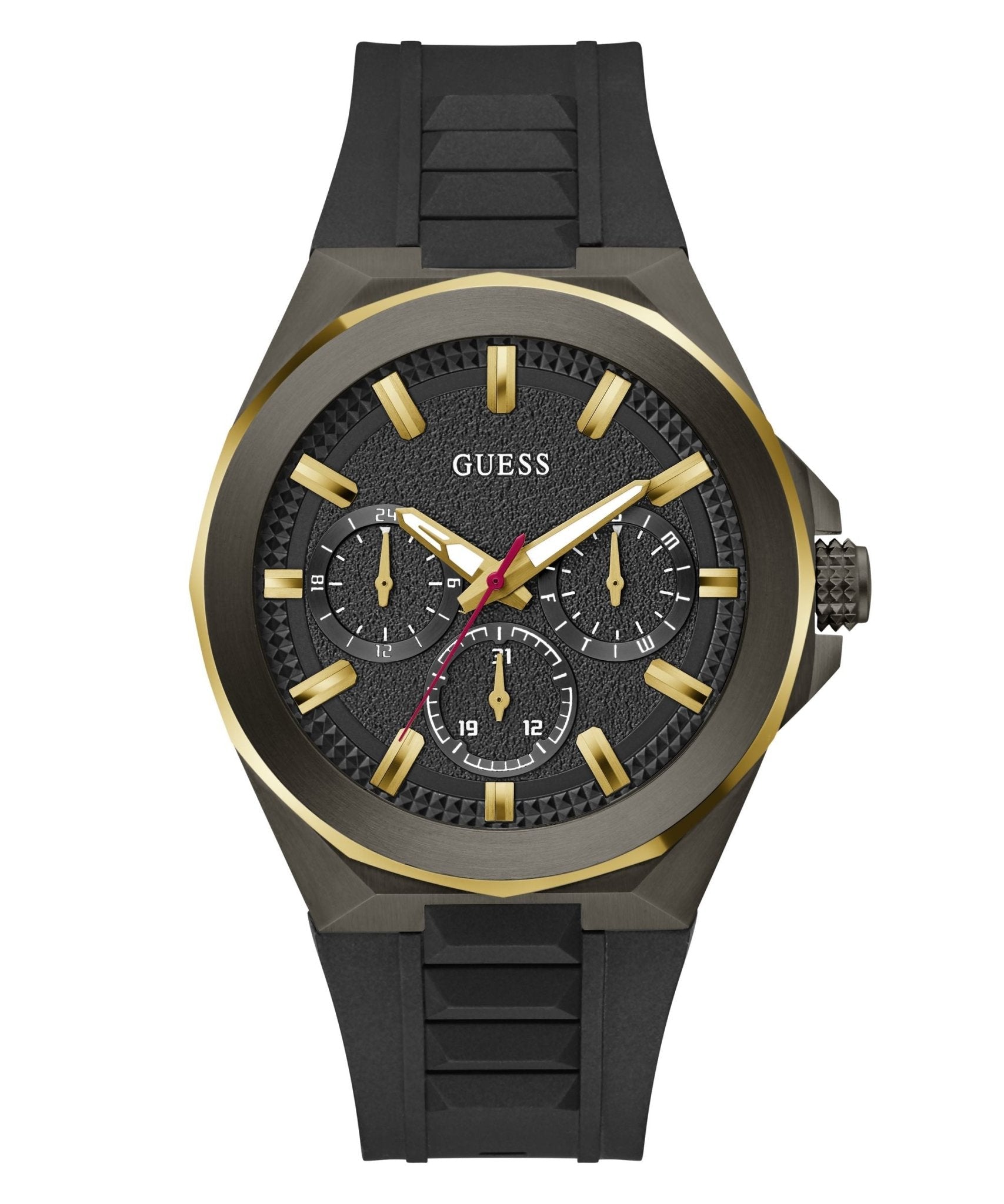 Guess Gents Dashboard Two Tone Silicone Watch GW0799G1