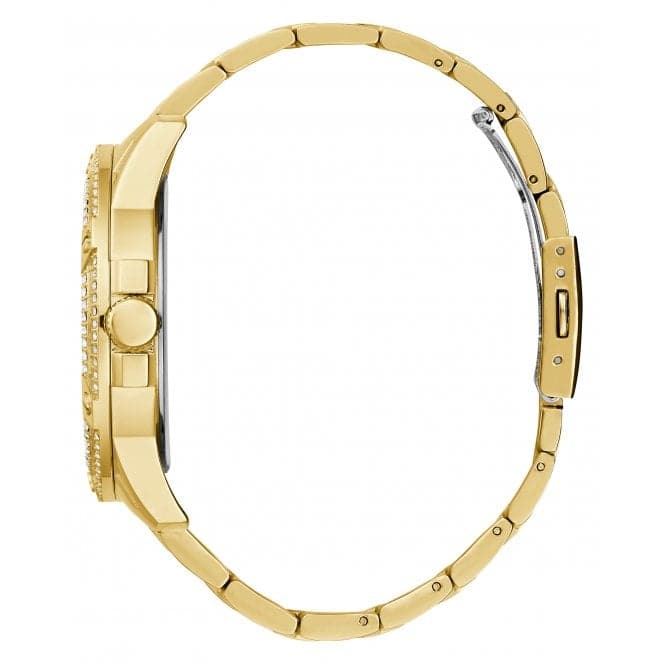 Guess Gents King Stainless Steel Gold Tone Watch GW0497G2