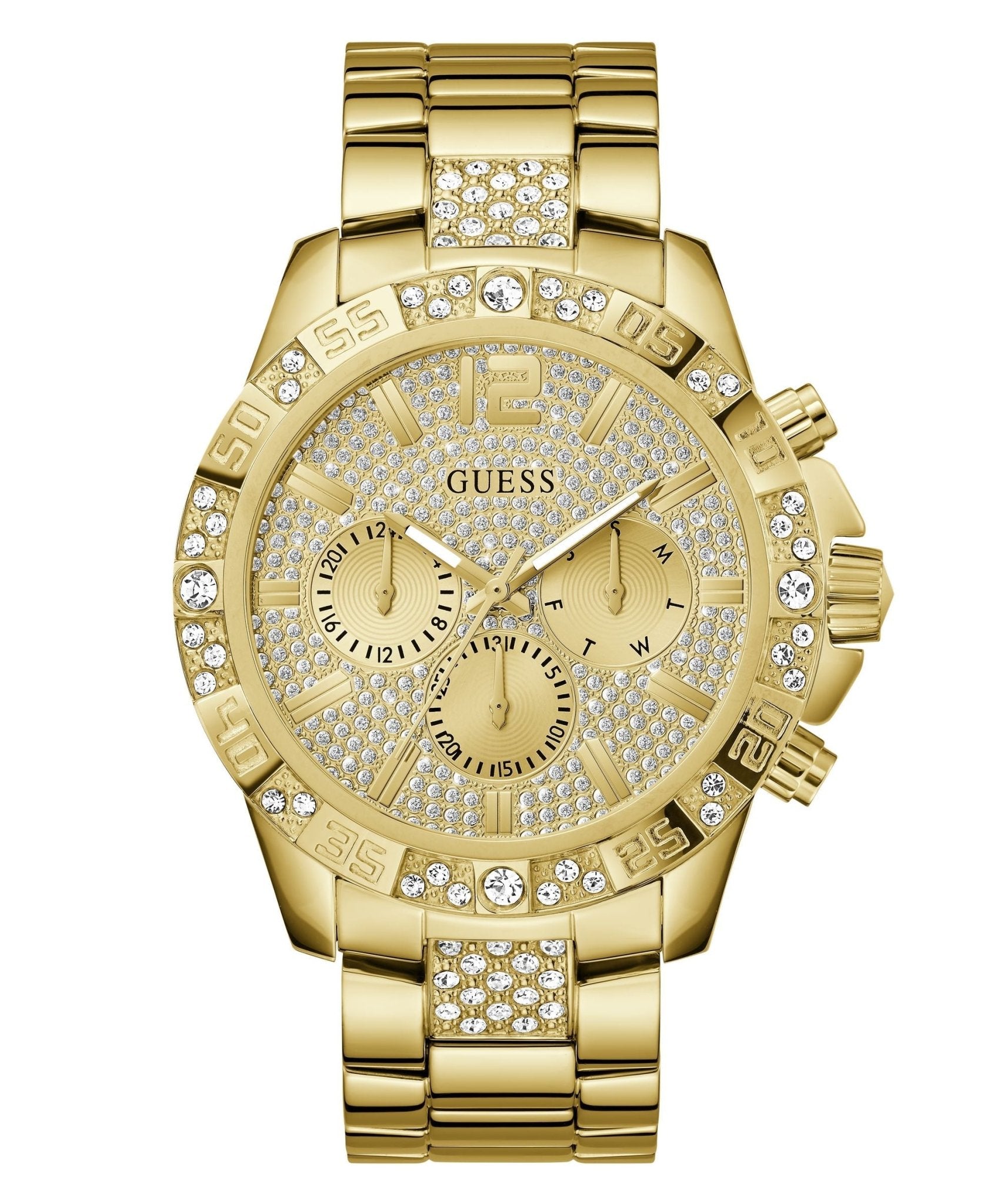 Guess Gents Majestic Gold Tone Stainless Steel Watch GW0796G2