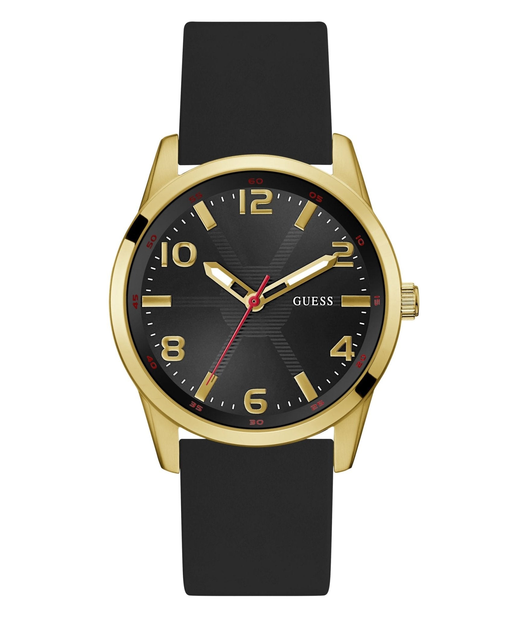 Guess Gents Monte Gold Tone Silicone Watch GW0805G2