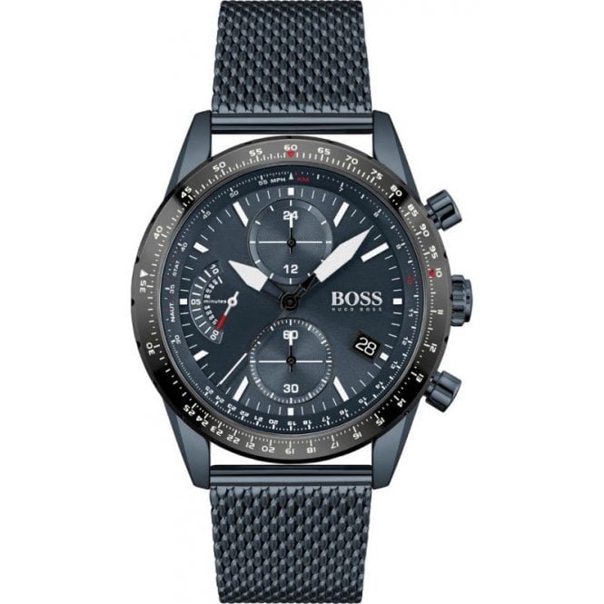 Hugo Boss Men's 1513887 Chronograph Blue Pilot Edition Watch