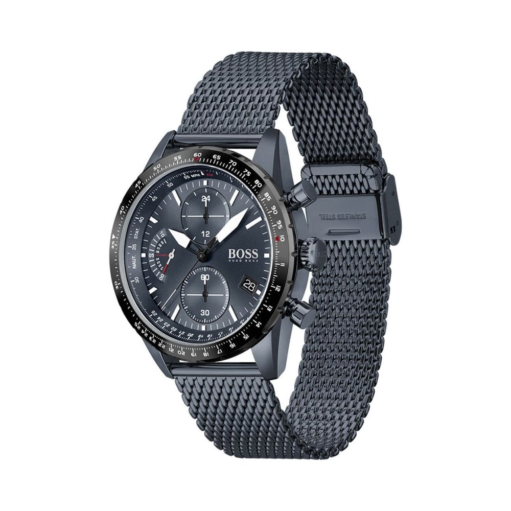 Hugo Boss Men's 1513887 Chronograph Blue Pilot Edition Watch